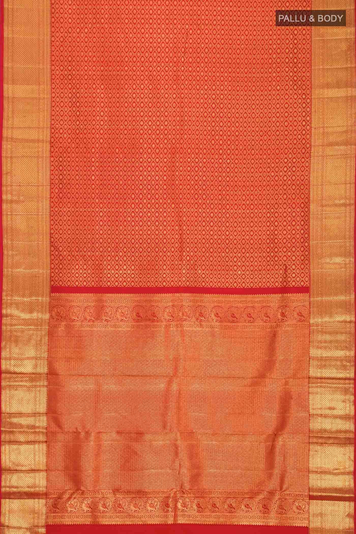 Red Kanchipuram Silk Saree