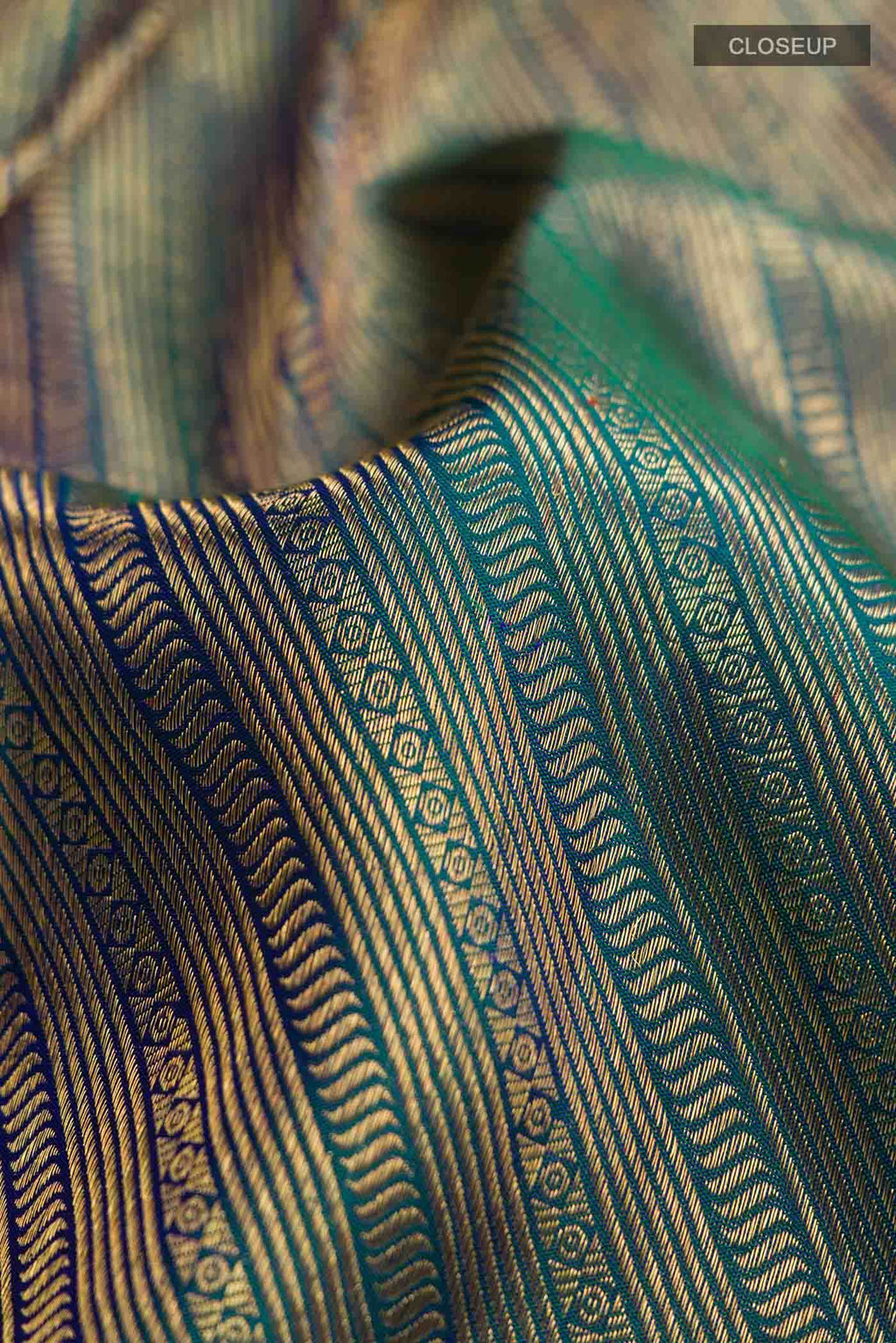 Blue Kanchipuram Silk Saree