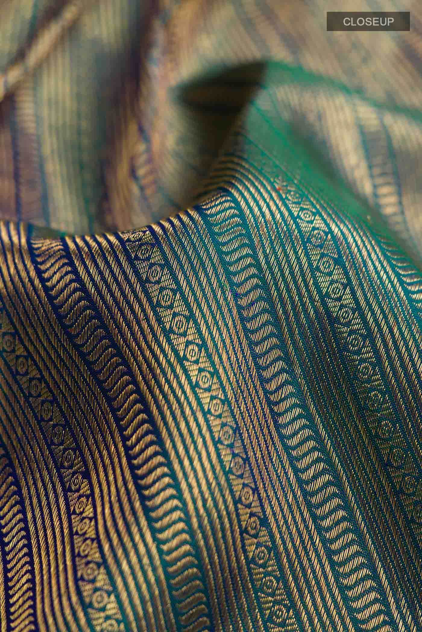 Blue Kanchipuram Silk Saree