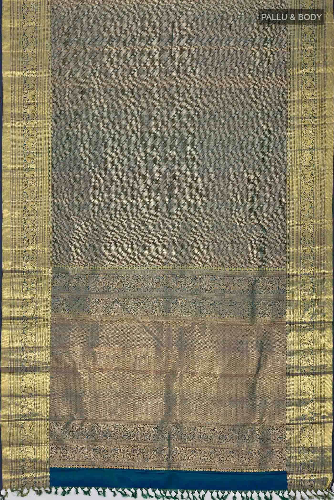 Blue Kanchipuram Silk Saree