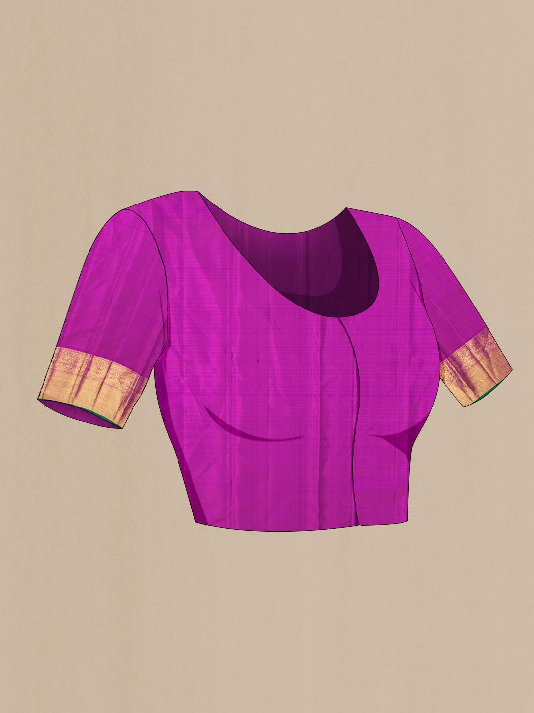 Pink Kanchipuram Silk Saree