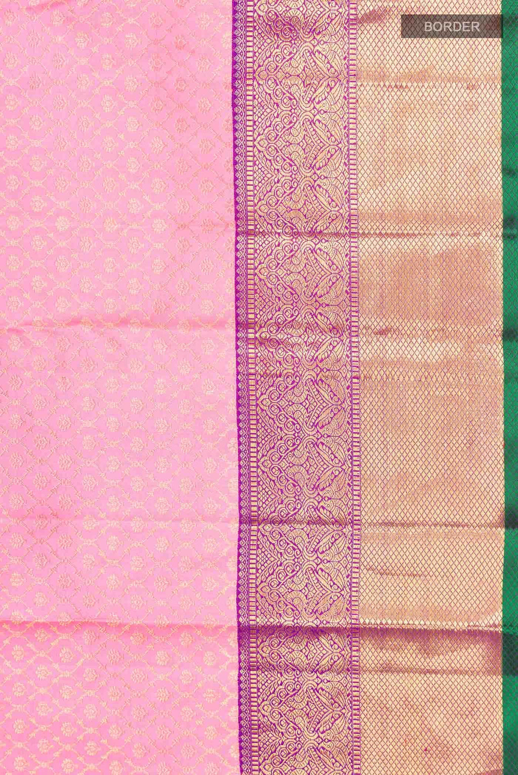 Pink Kanchipuram Silk Saree