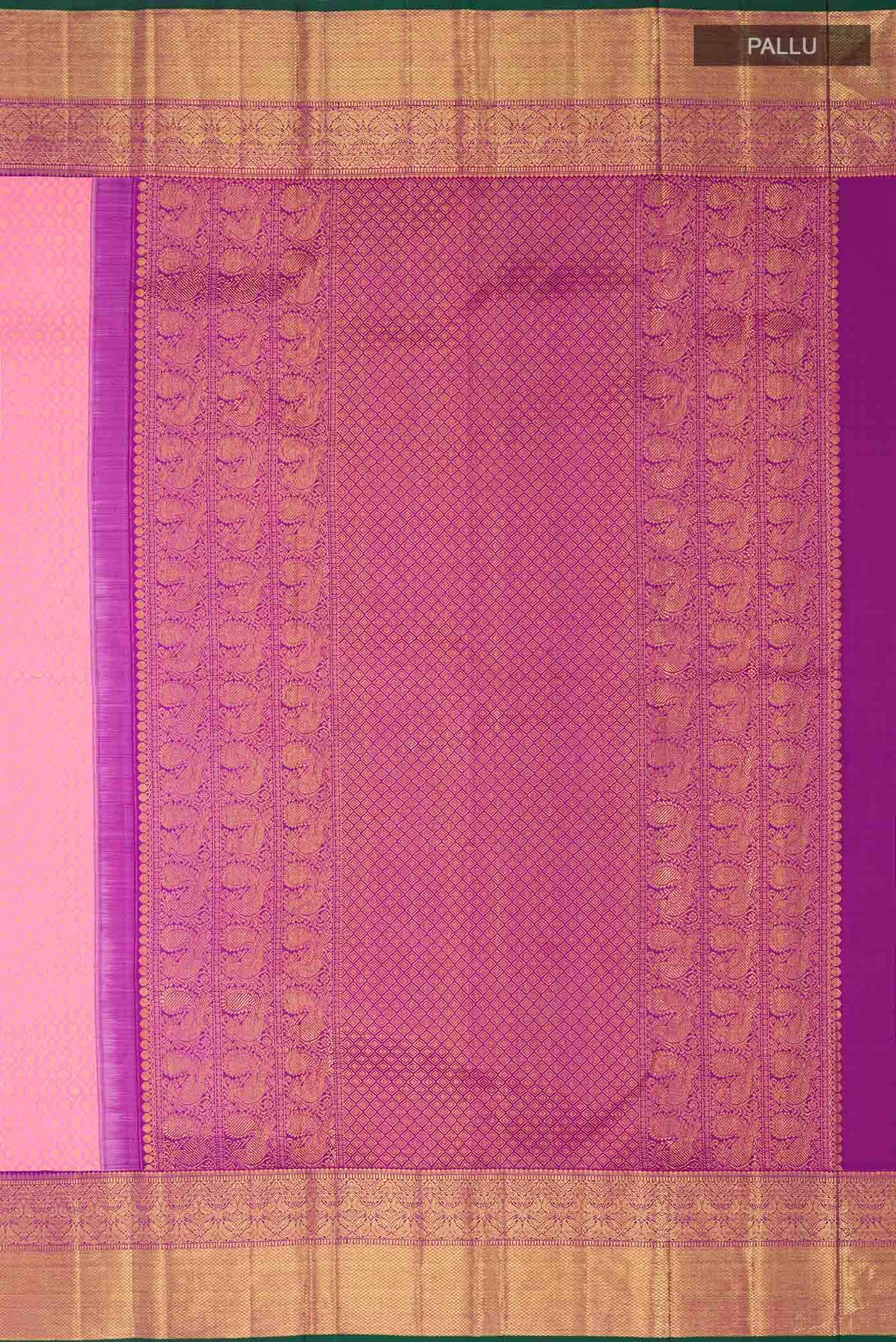 Pink Kanchipuram Silk Saree