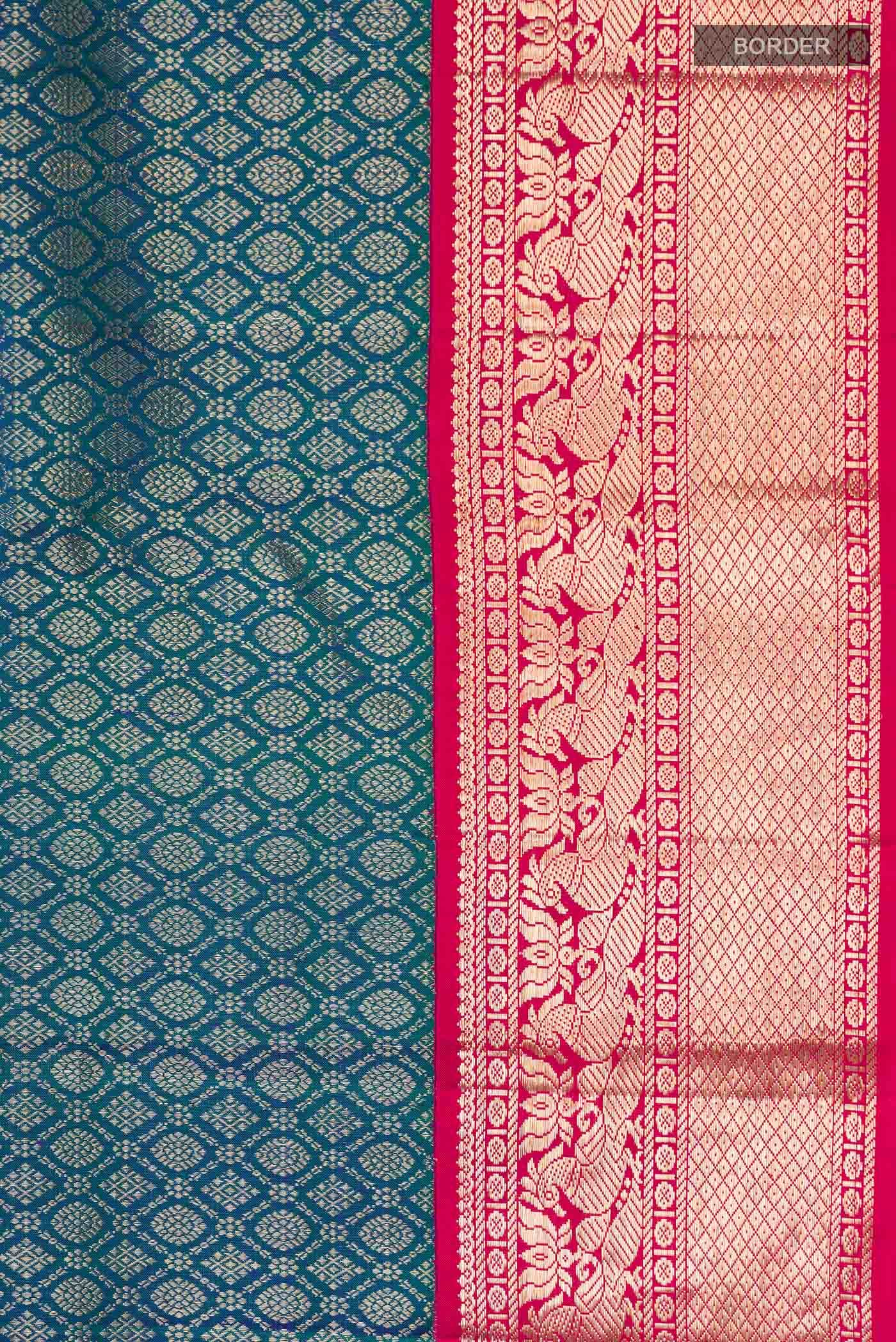 Blue Kanchipuram Silk Saree