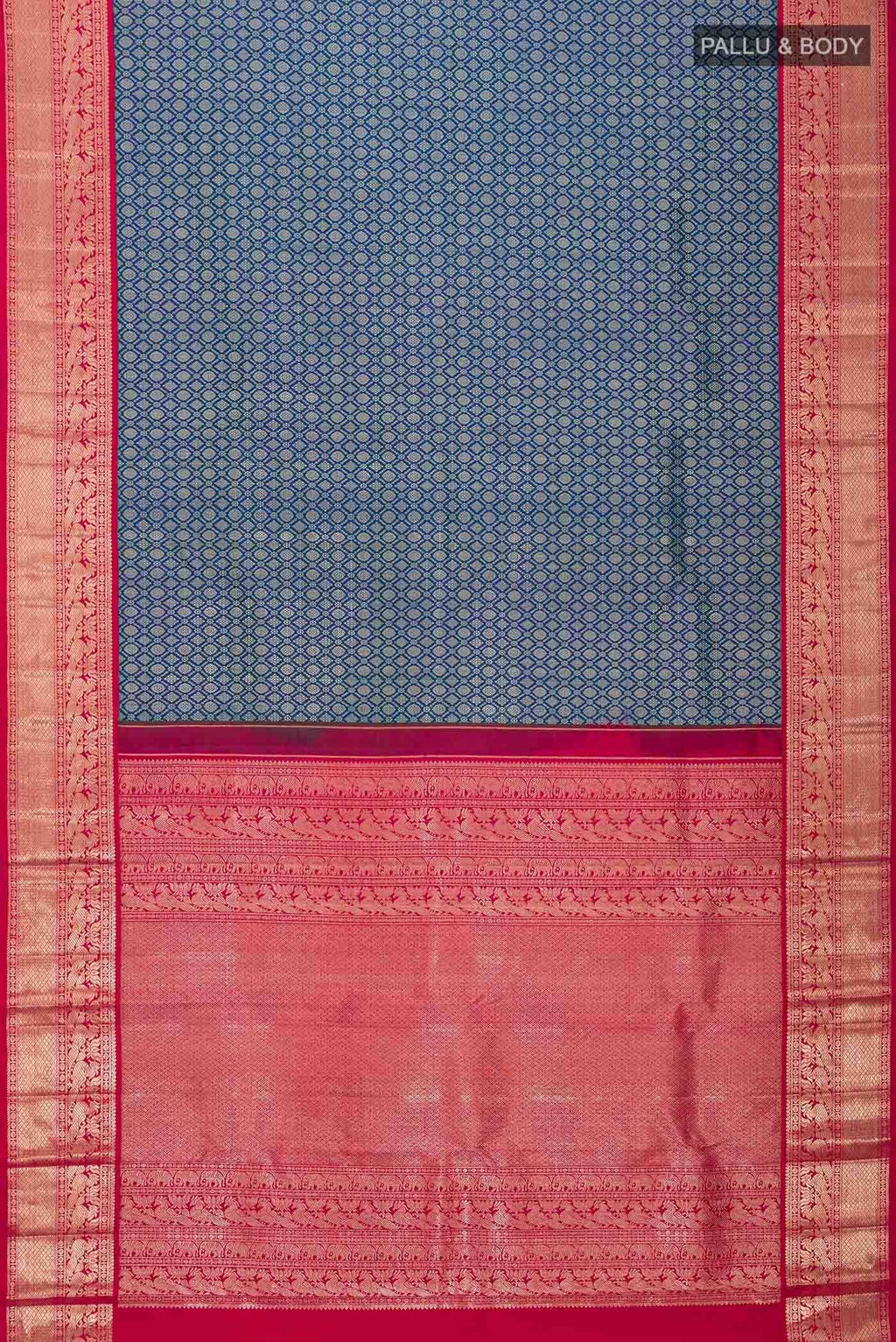 Blue Kanchipuram Silk Saree