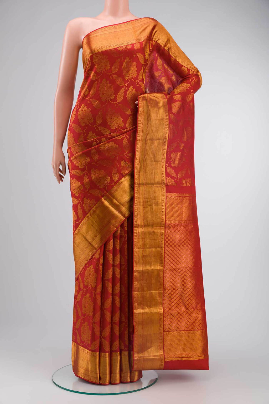 Red Kanchipuram Silk Saree