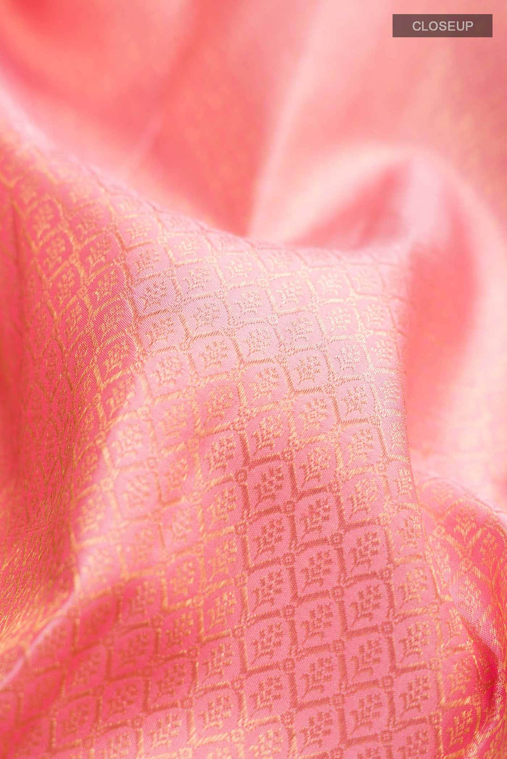 Peach Kanchipuram Silk Saree