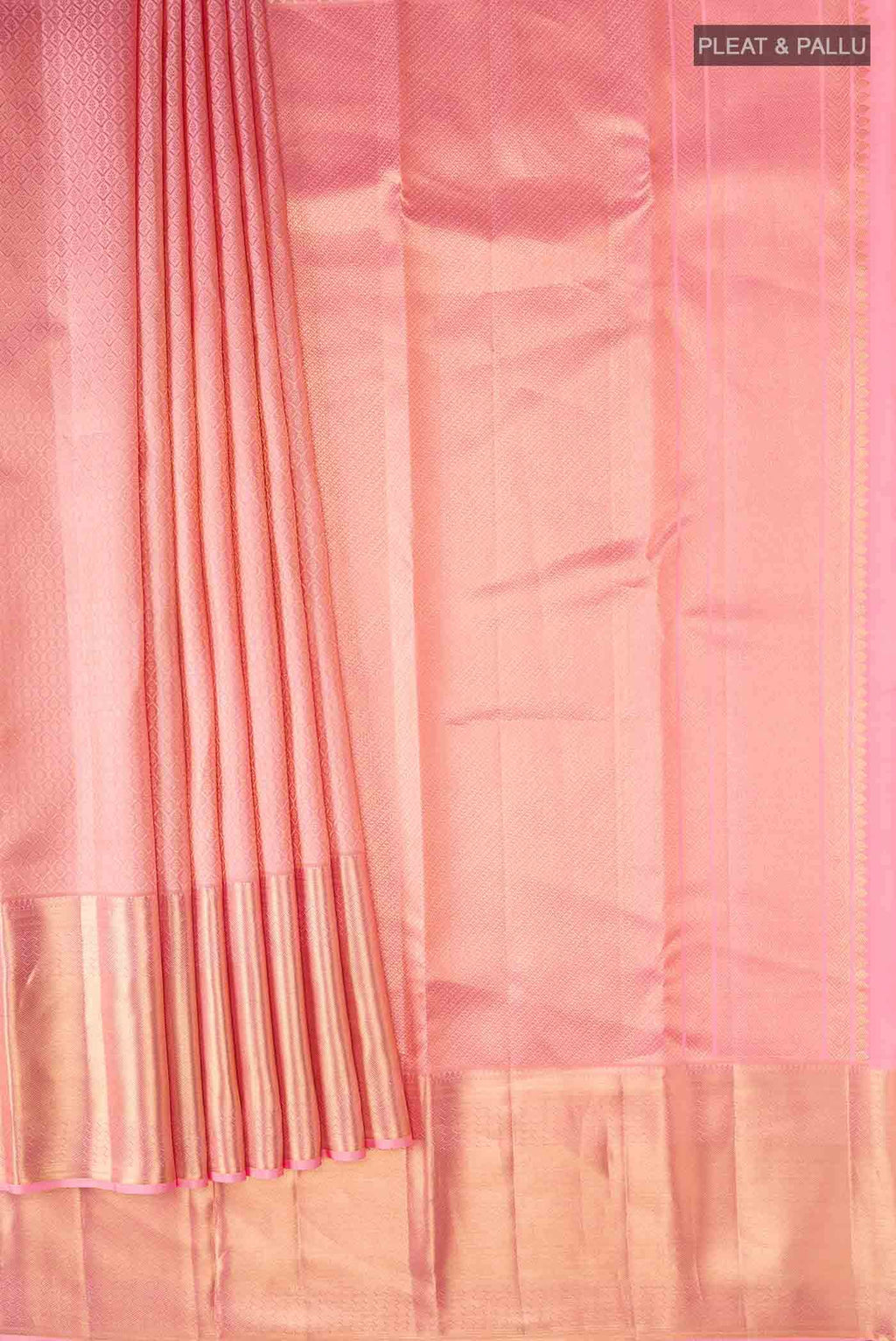 Peach Kanchipuram Silk Saree