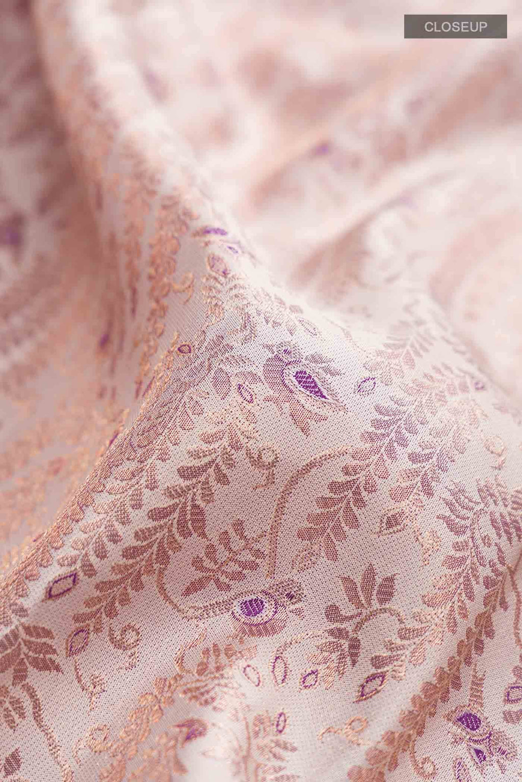 Off White Kanchipuram Silk Saree