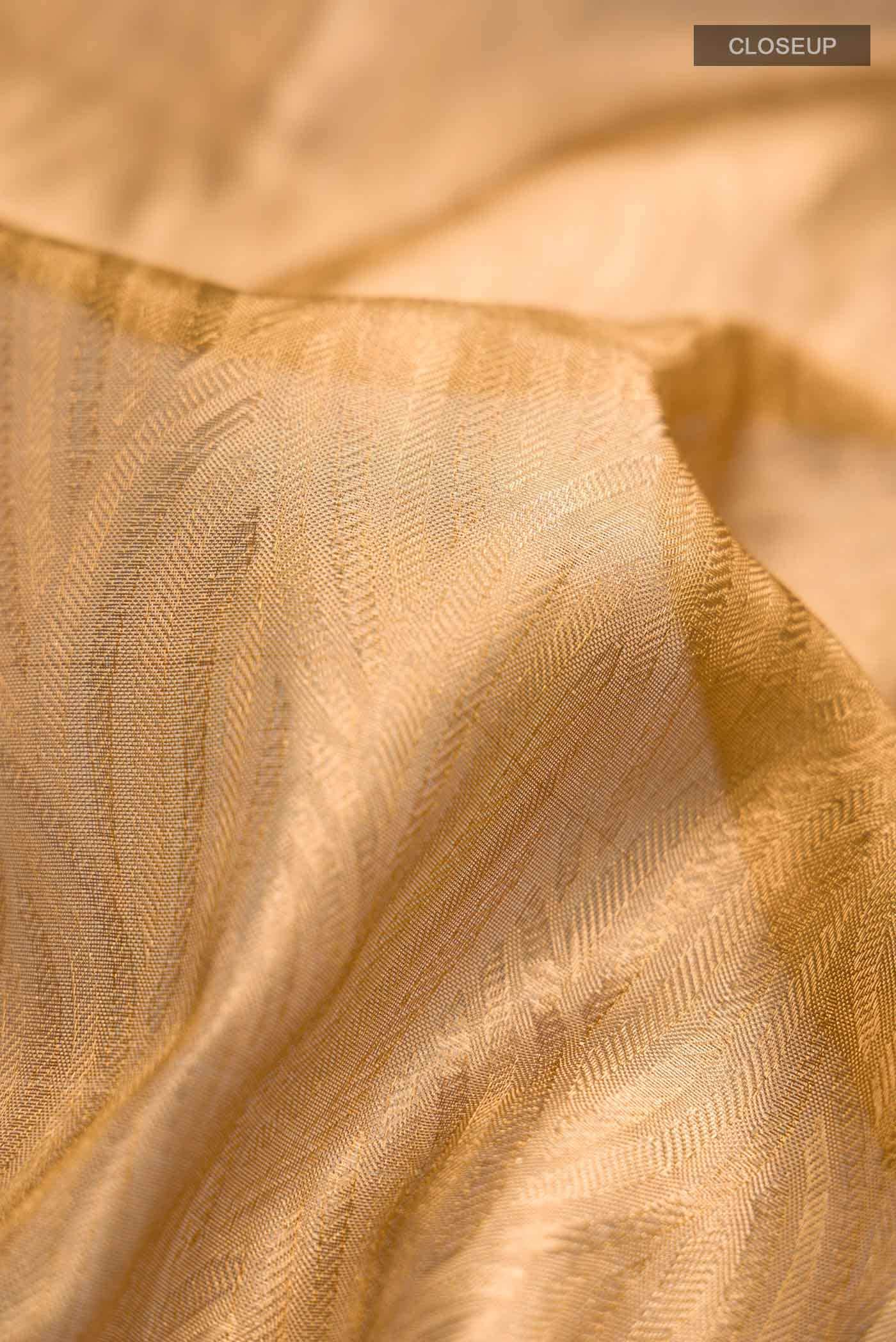 Gold Kanchipuram Tissue Silk Saree