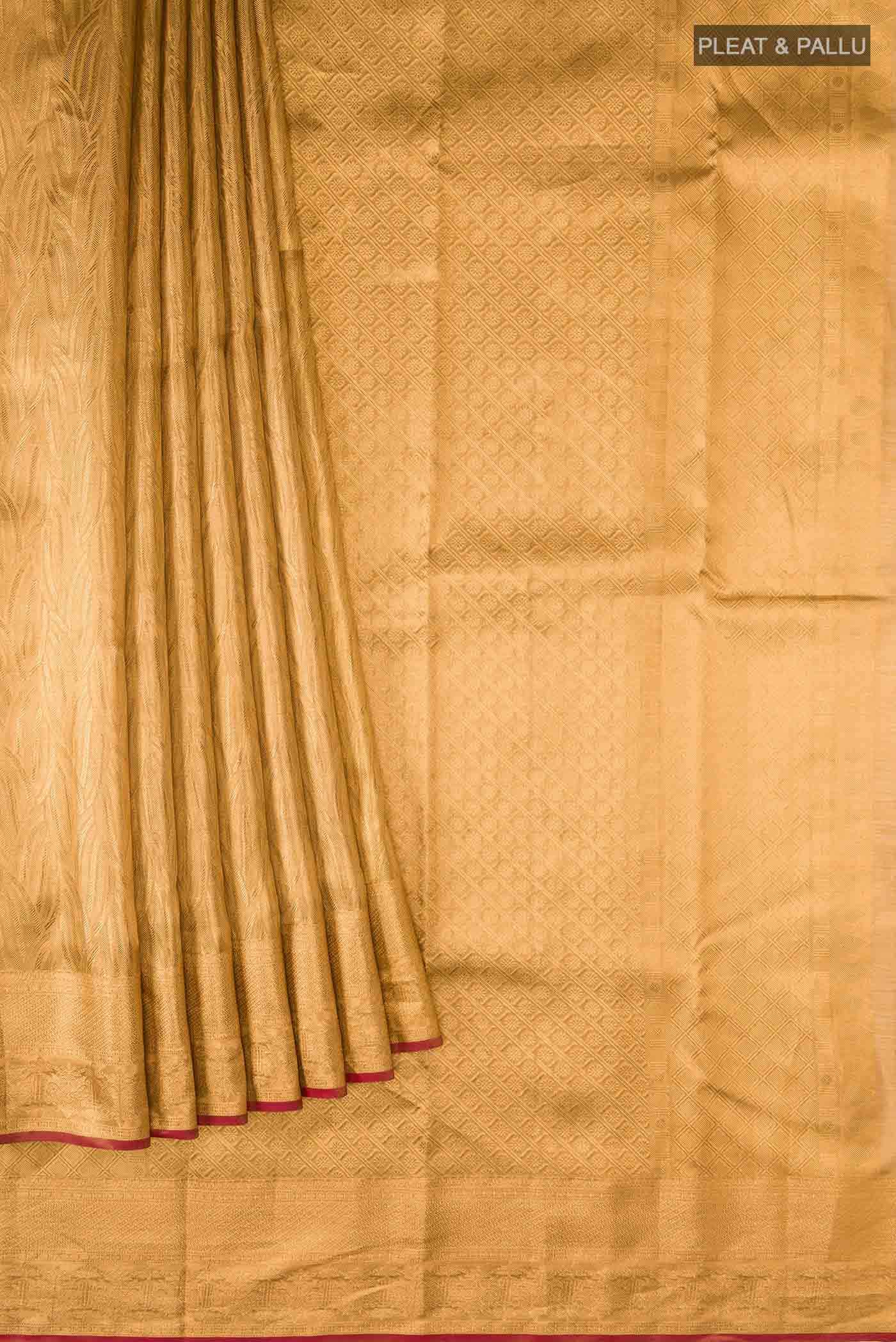 Gold Kanchipuram Tissue Silk Saree
