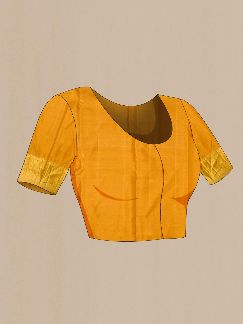 Gold Kanchipuram Tissue Silk Saree
