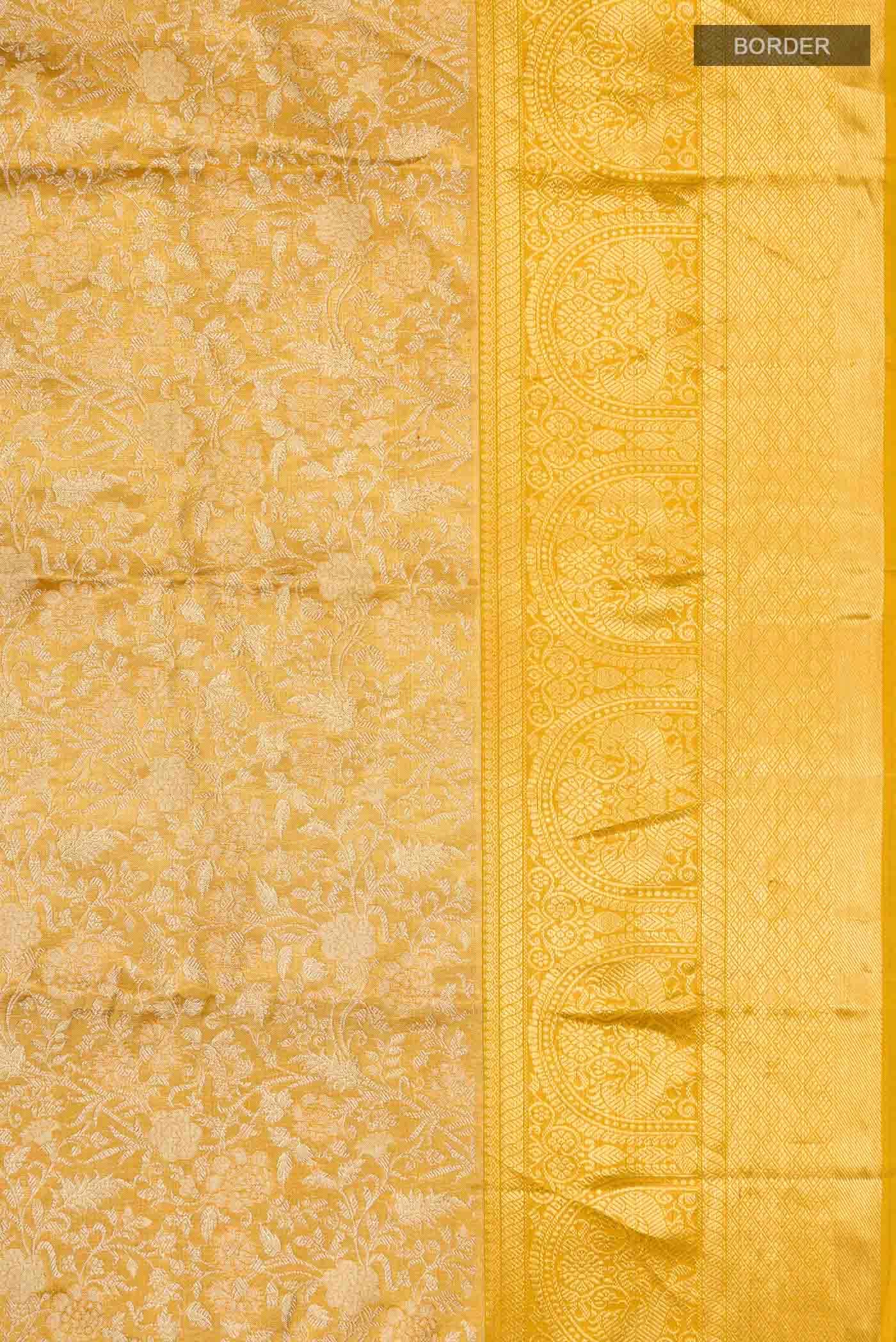 Gold Kanchipuram Tissue Silk Saree
