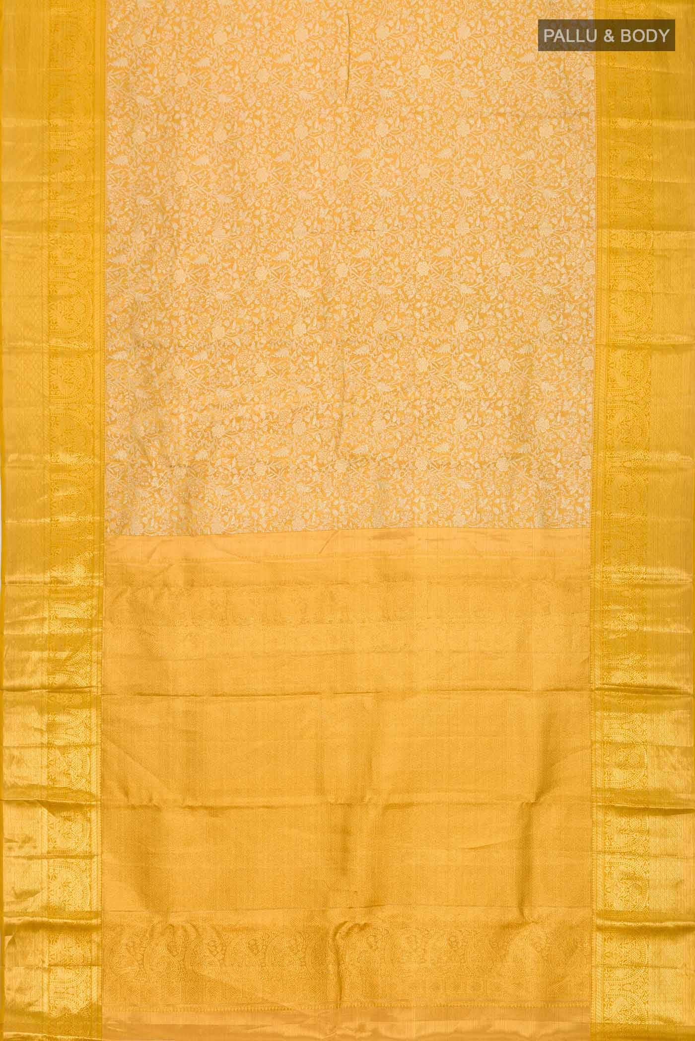 Gold Kanchipuram Tissue Silk Saree