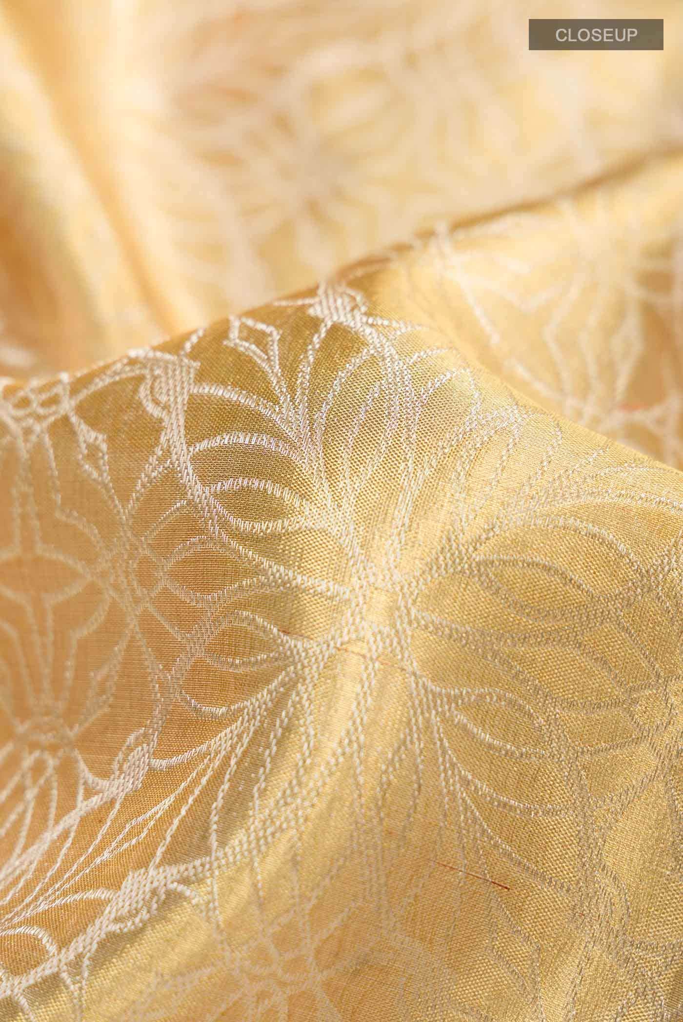 Gold Kanchipuram Tissue Silk Saree