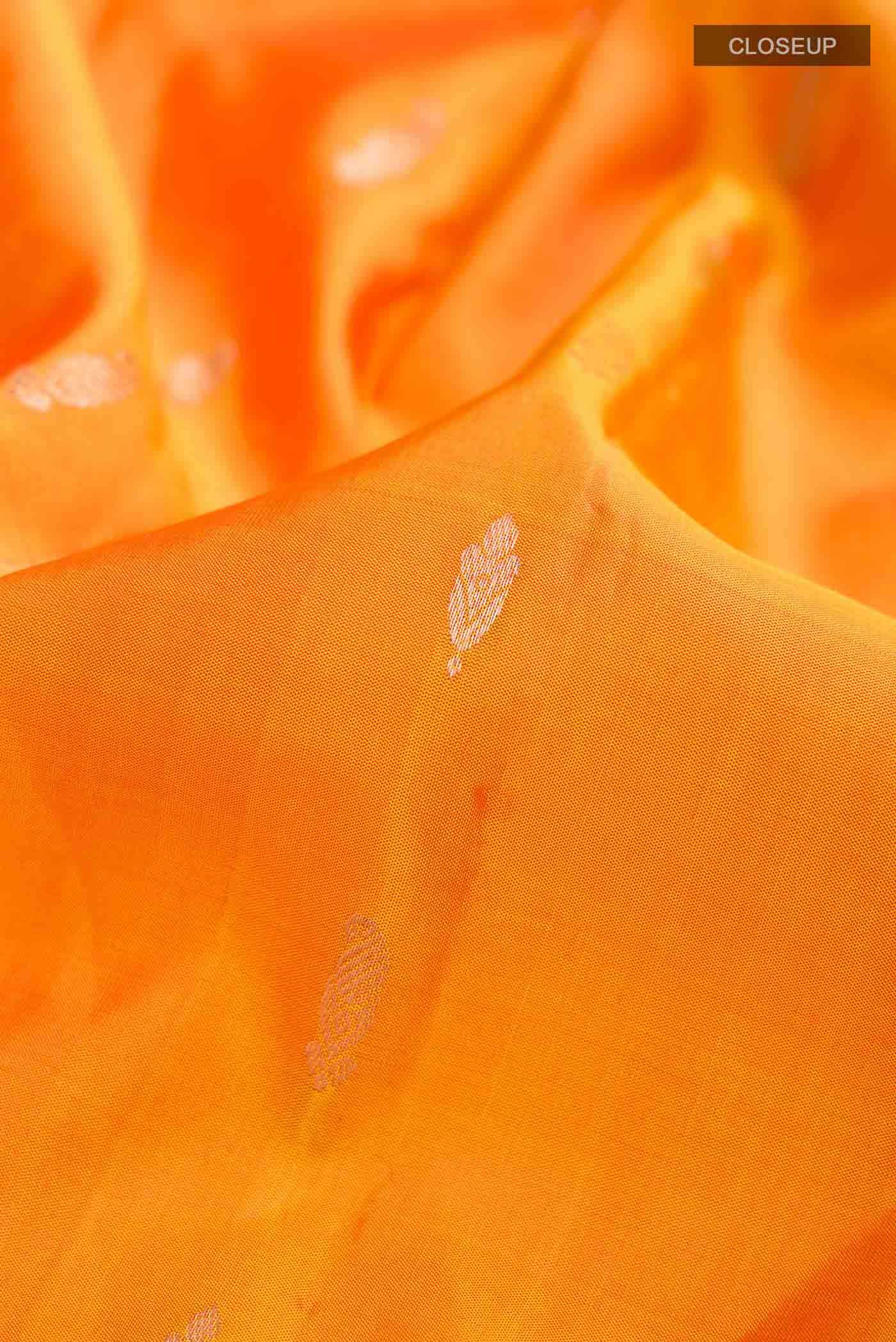 Mustard Kanchipuram Silk Saree