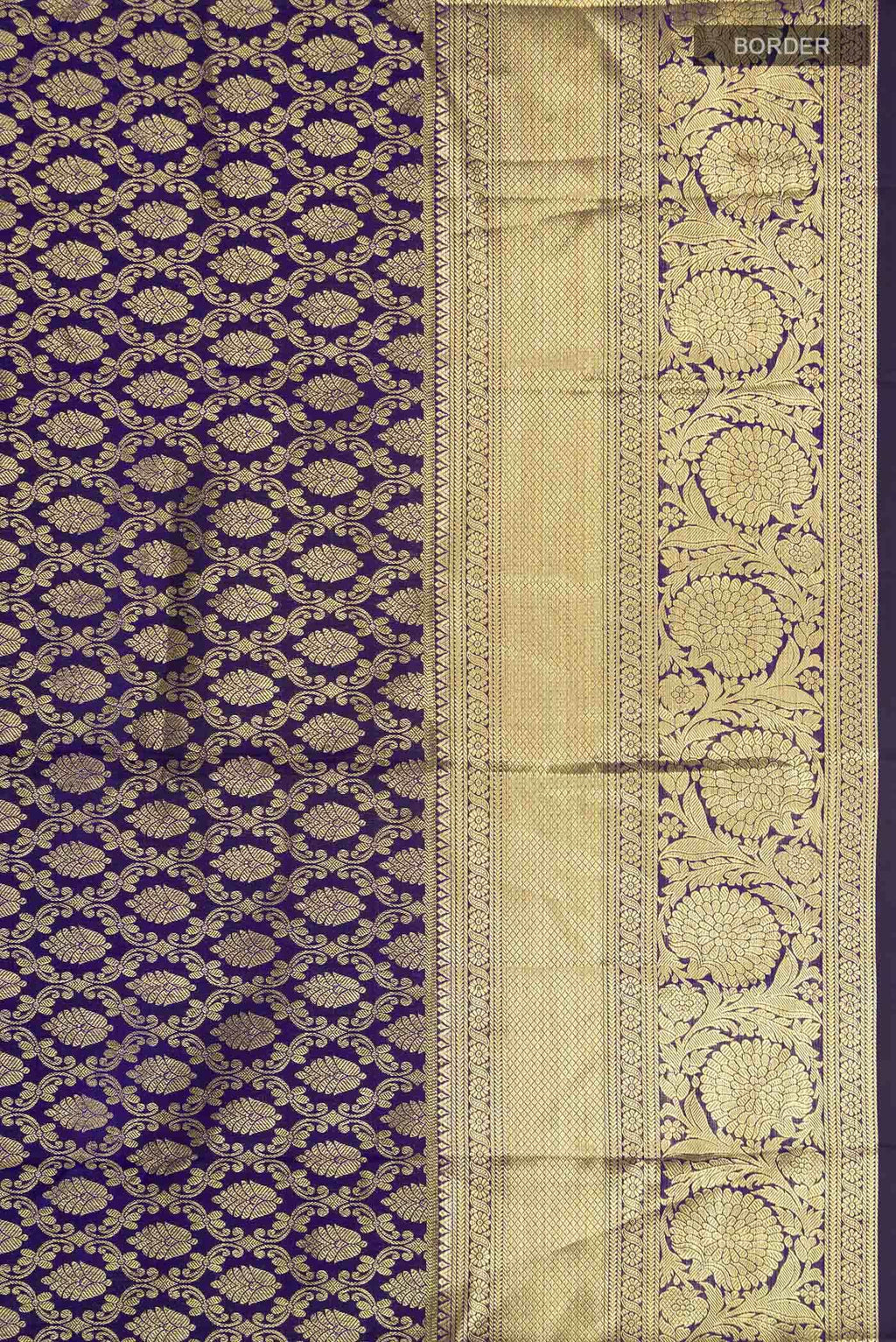 Navy Blue Kanchipuram Silk Saree