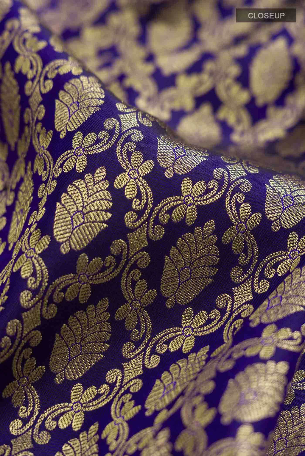 Navy Blue Kanchipuram Silk Saree