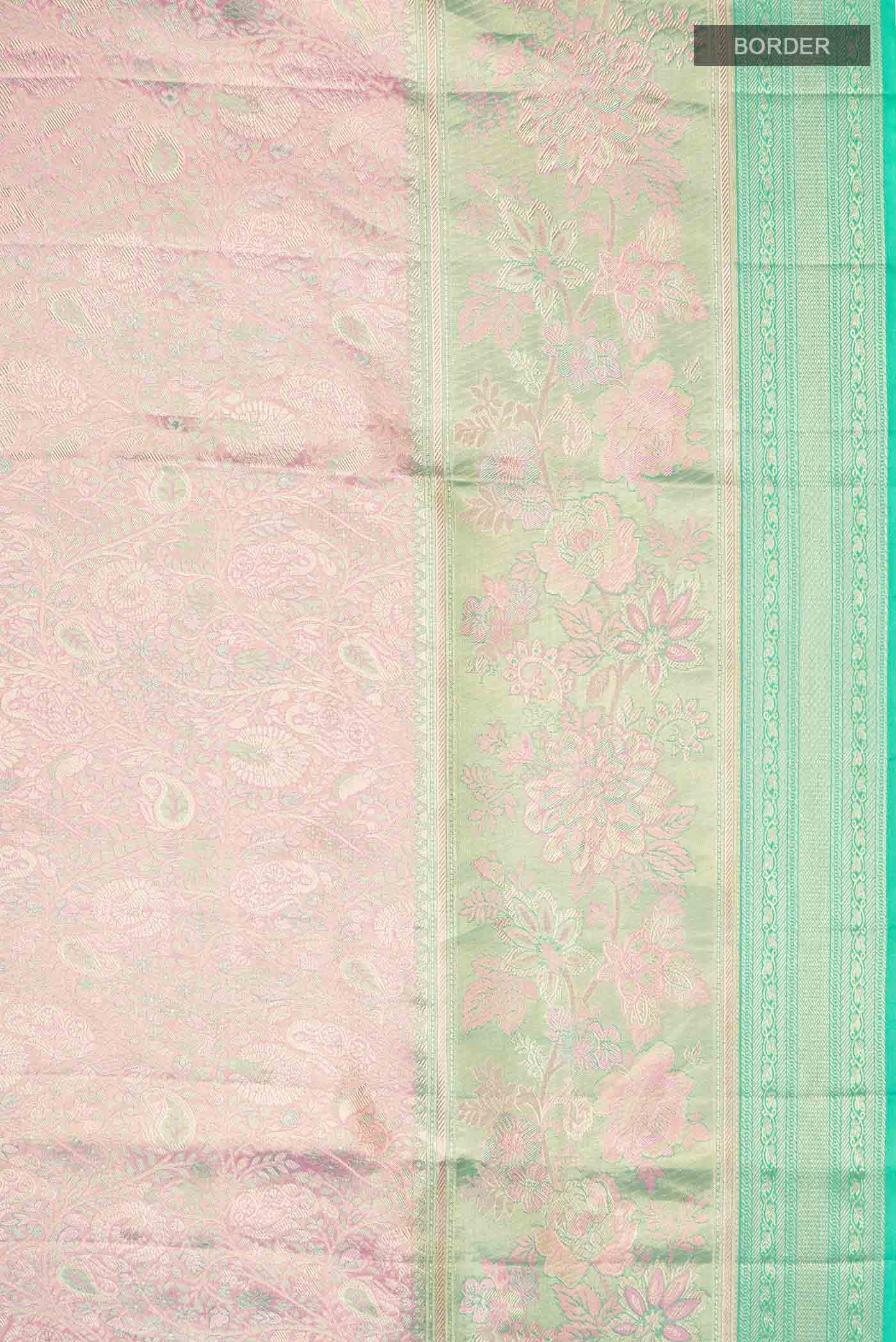 Pink Kanchipuram Silk Saree