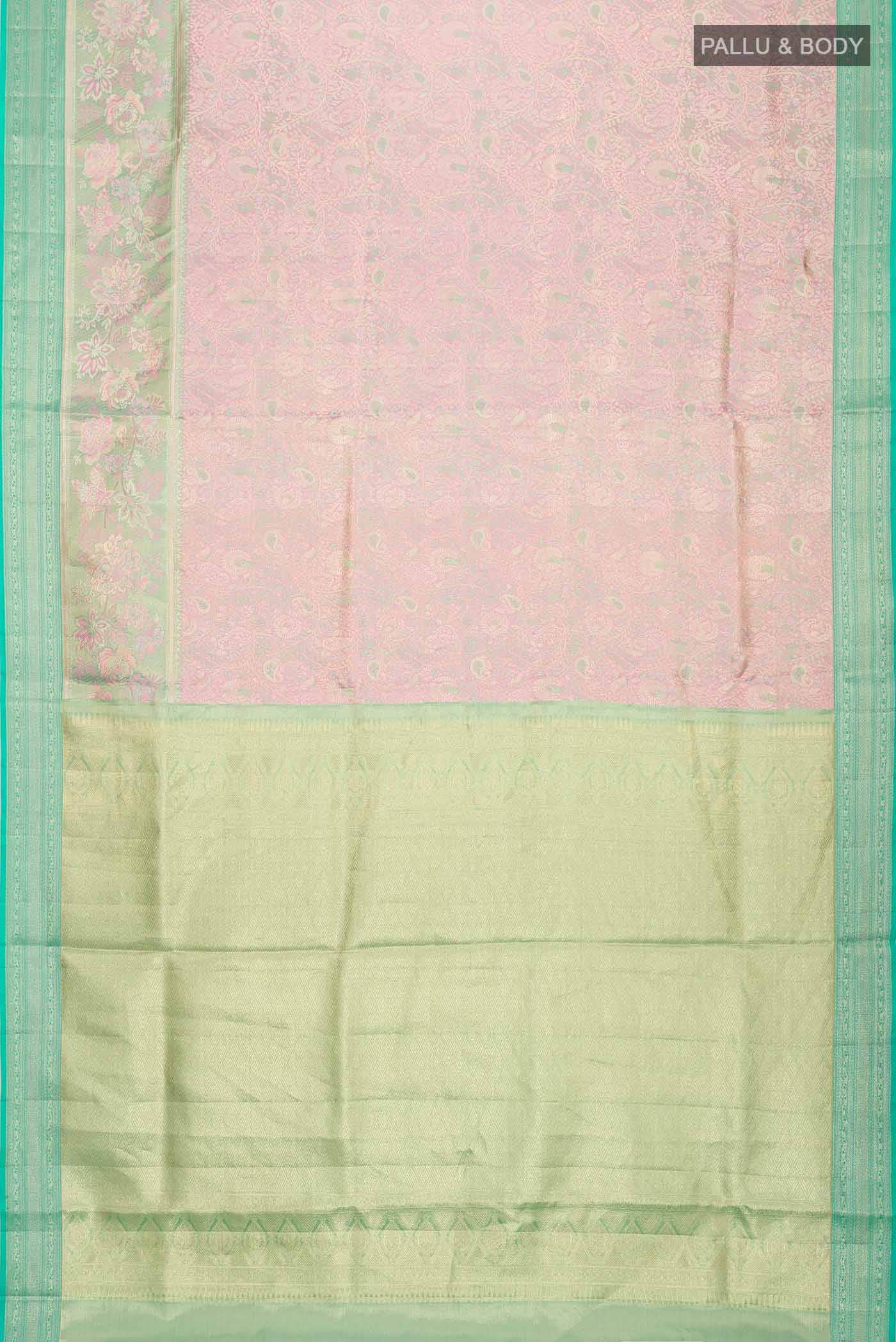 Pink Kanchipuram Silk Saree