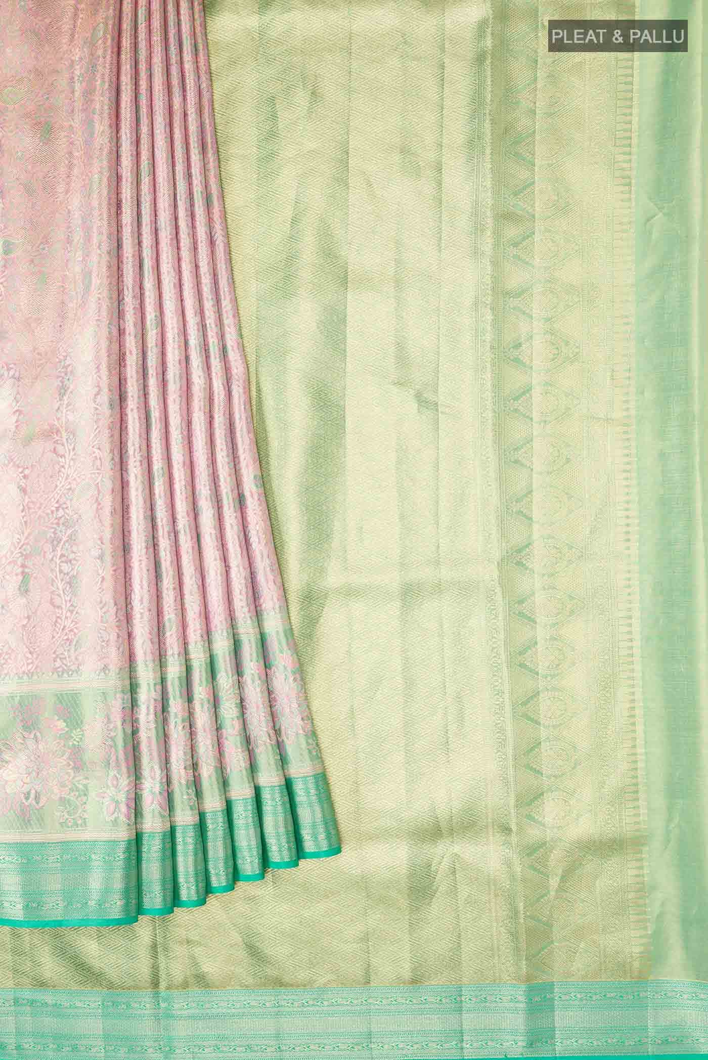 Pink Kanchipuram Silk Saree