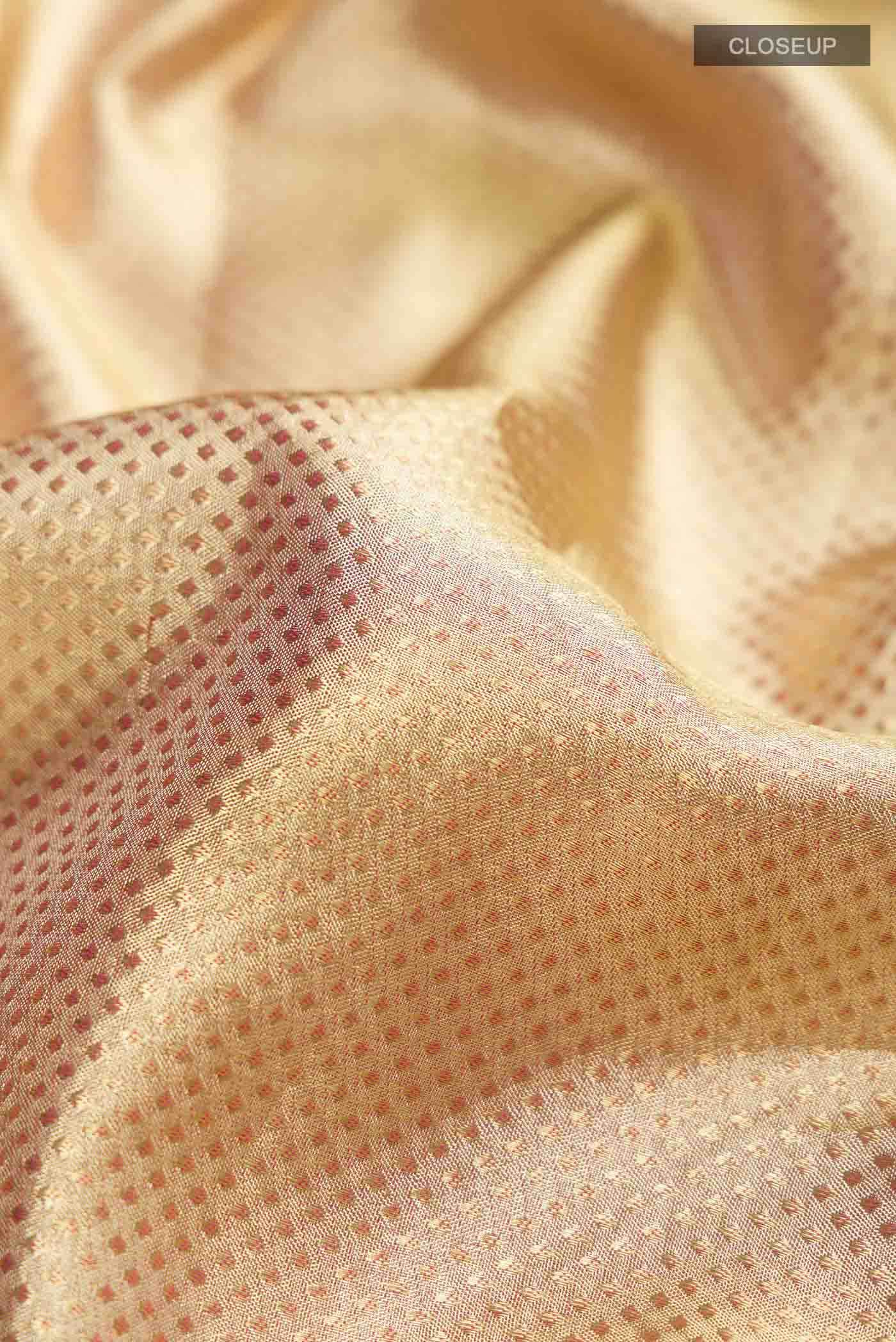Gold Kanchipuram Tissue Silk Saree