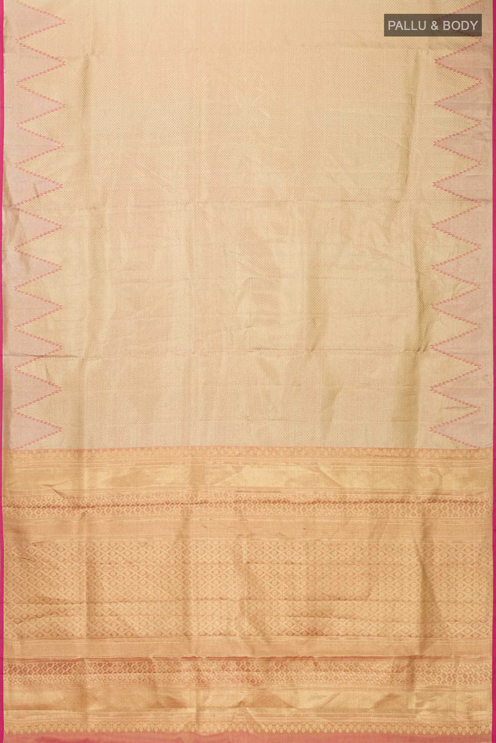 Gold Kanchipuram Tissue Silk Saree