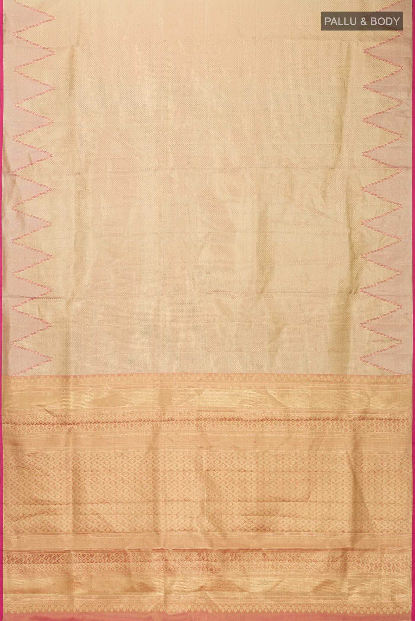 Gold Kanchipuram Tissue Silk Saree