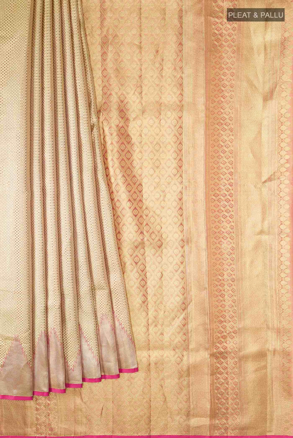 Gold Kanchipuram Tissue Silk Saree