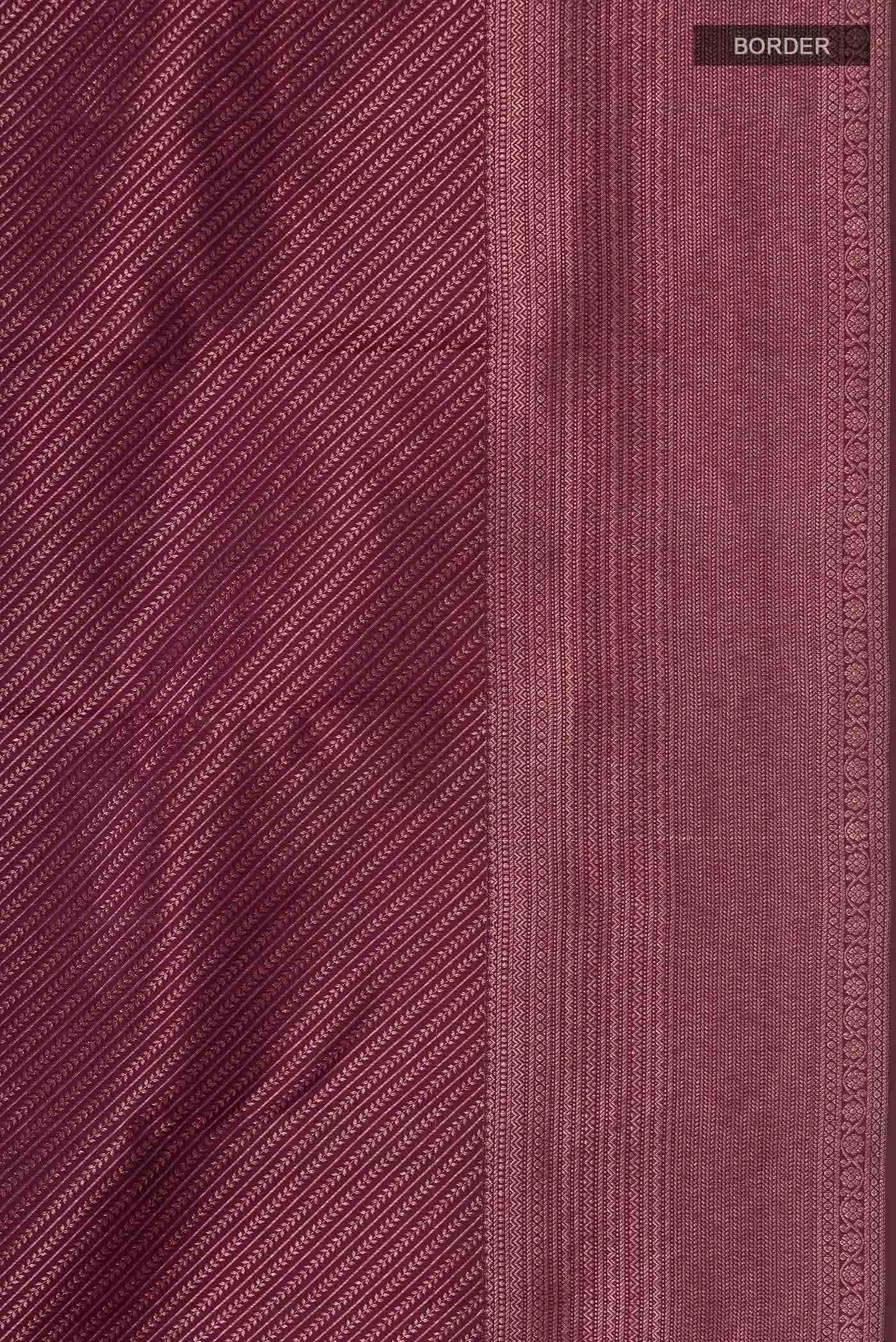 Maroon Kanchipuram Silk Saree
