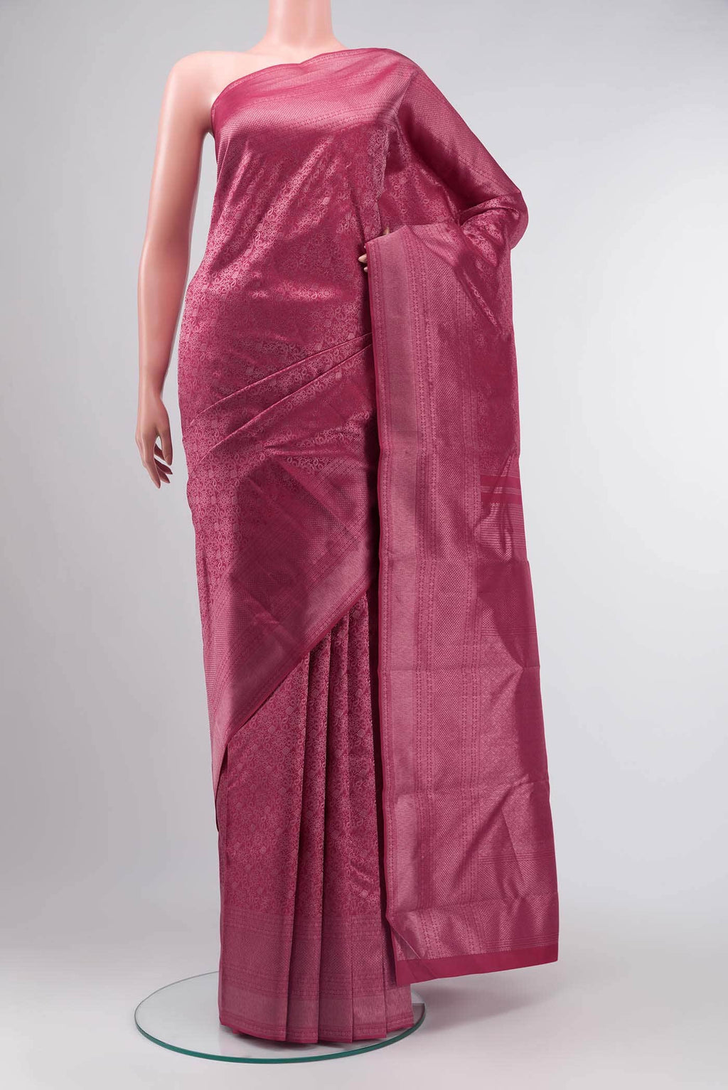 Maroon Kanchipuram Silk Saree