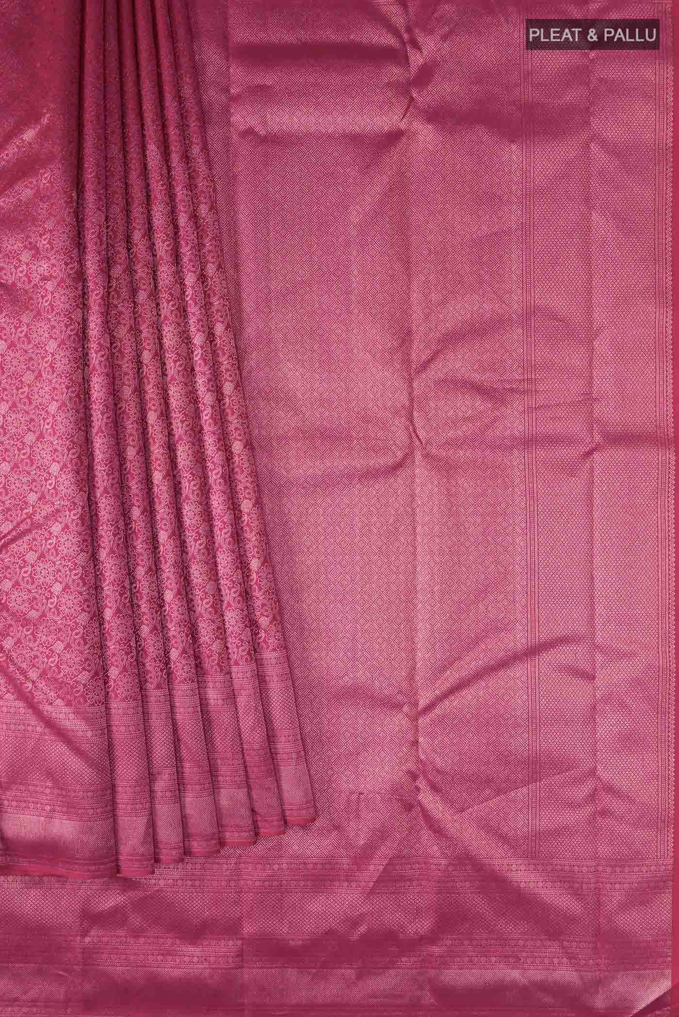 Maroon Kanchipuram Silk Saree
