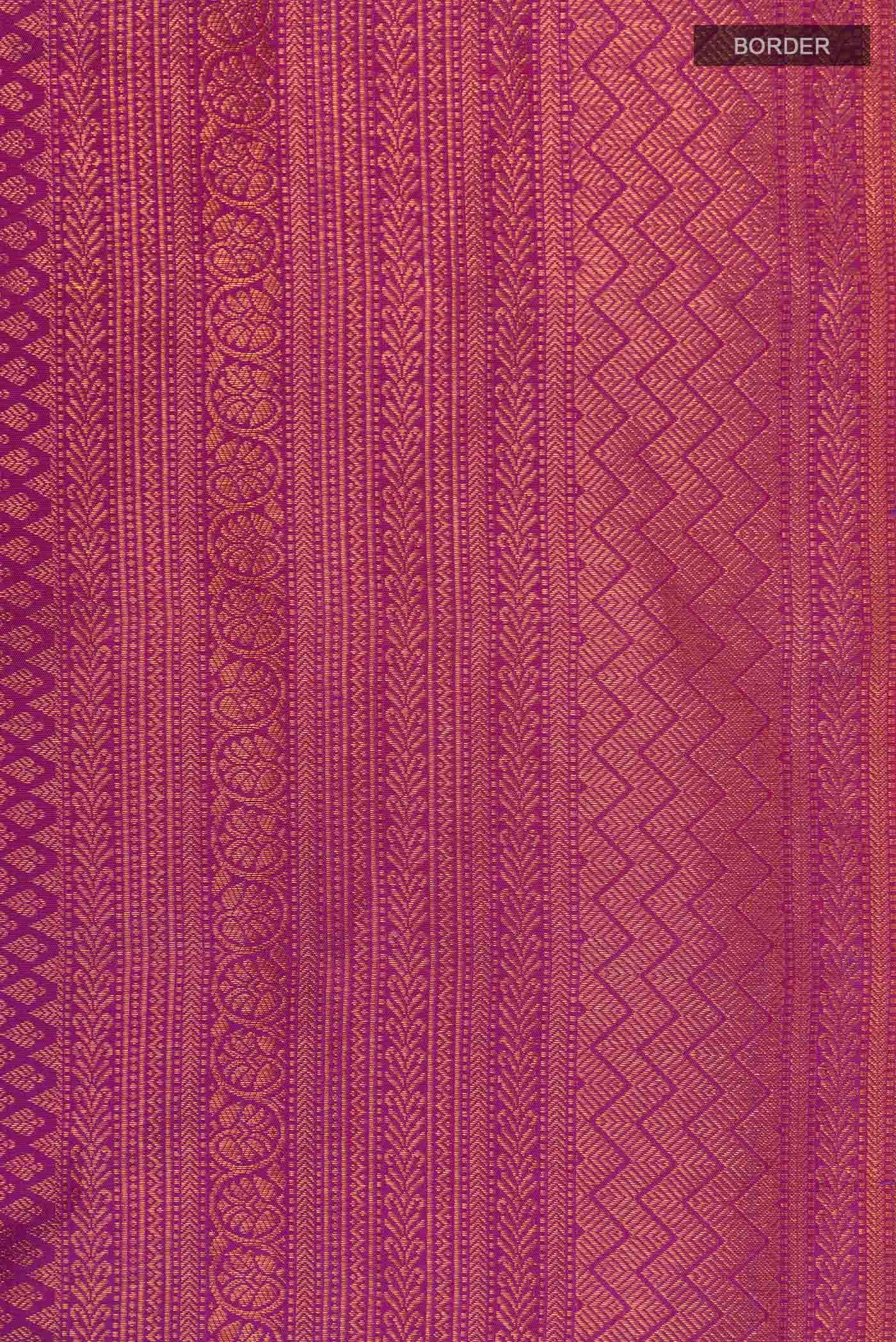 Purple Kanchipuram Silk Saree