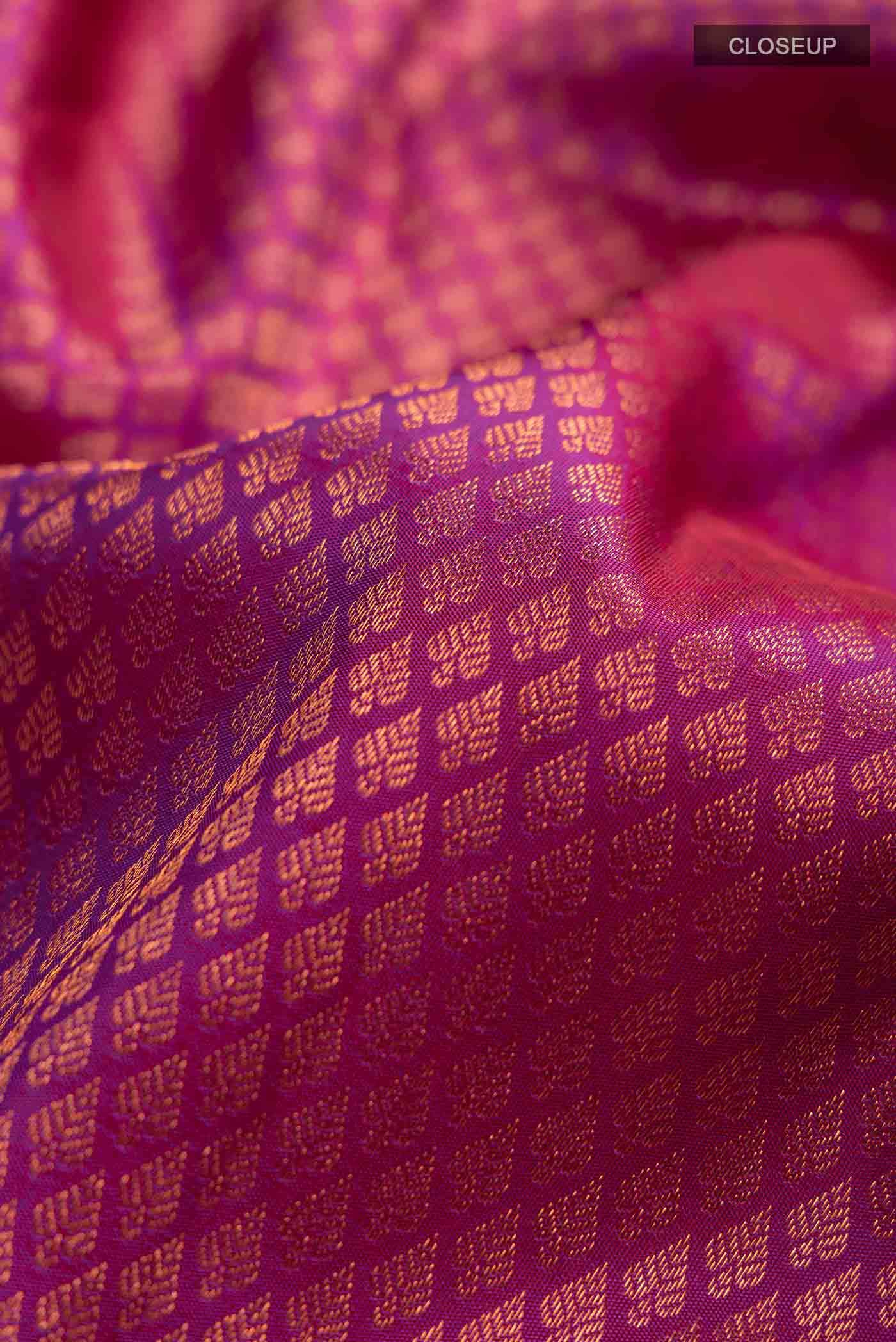 Purple Kanchipuram Silk Saree