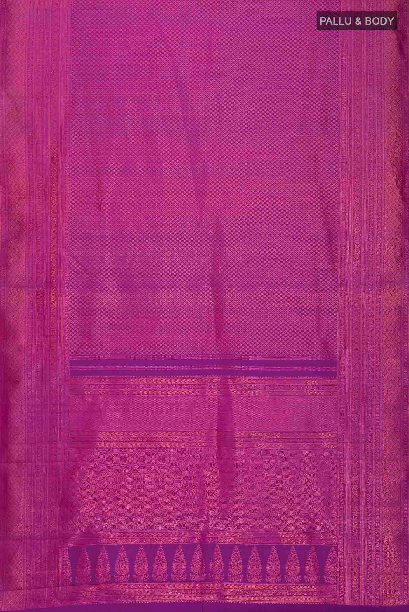 Purple Kanchipuram Silk Saree