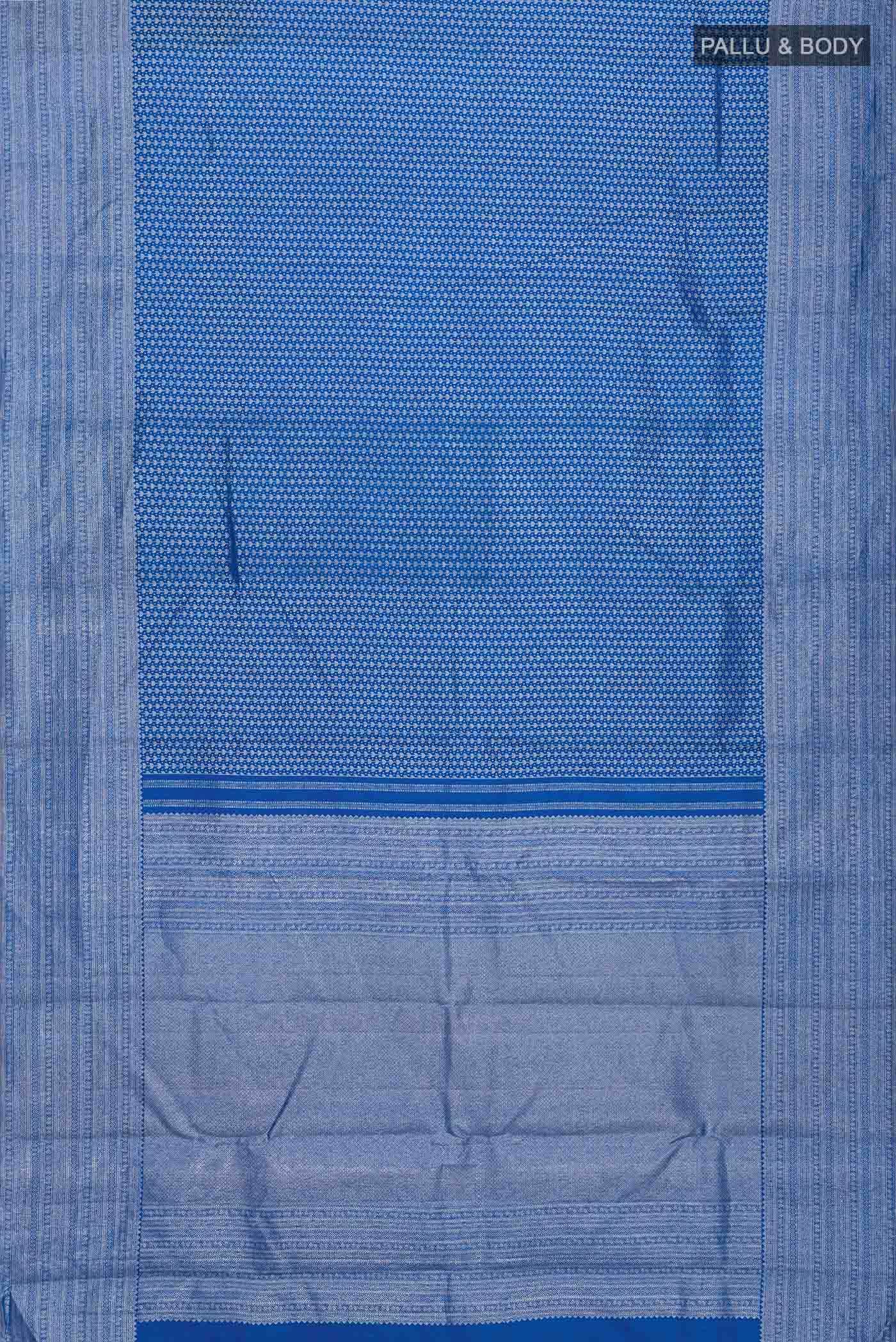 Blue Kanchipuram Silk Saree