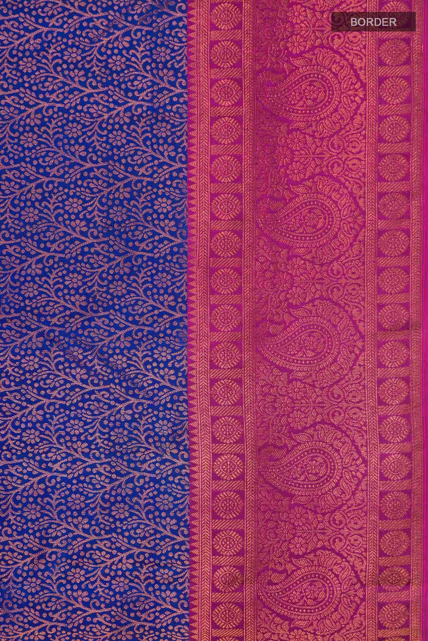 Blue Kanchipuram Silk Saree