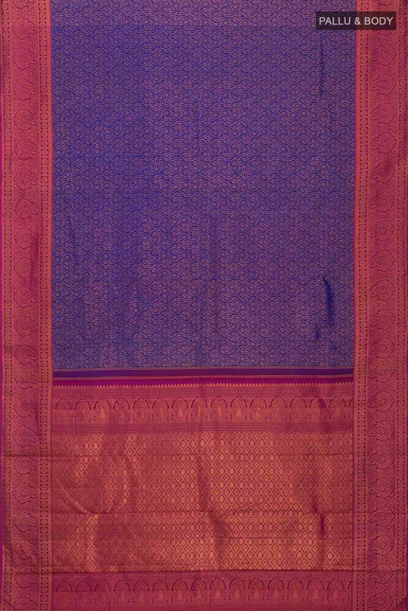 Blue Kanchipuram Silk Saree