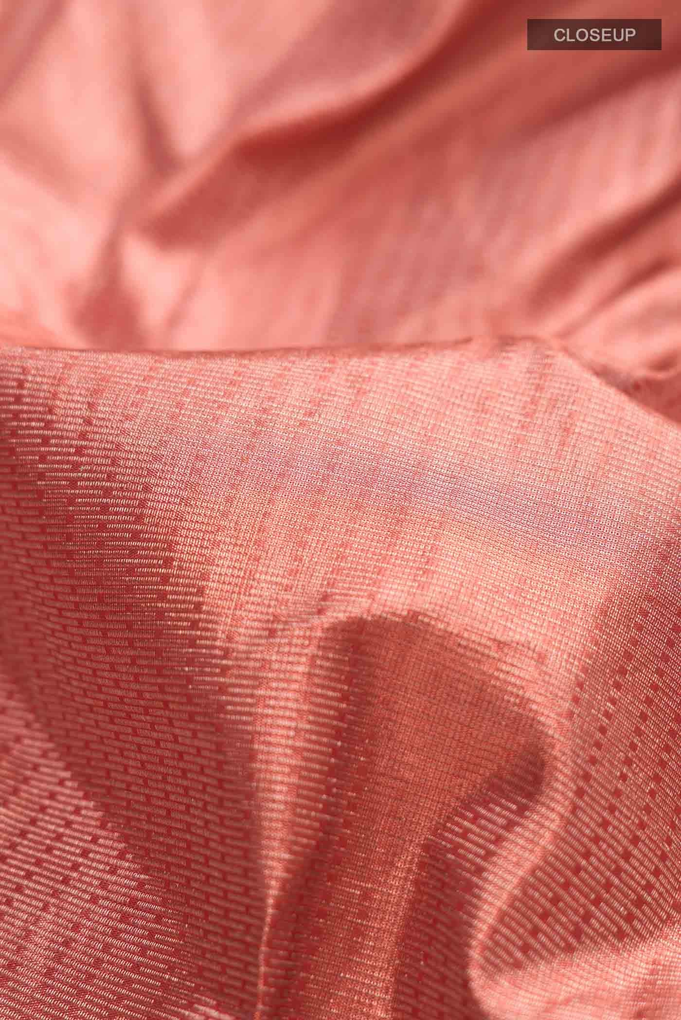 Orange Kanchipuram Silk Saree
