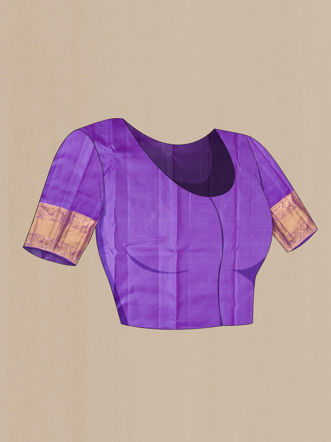 Lavender Kanchipuram Silk Saree