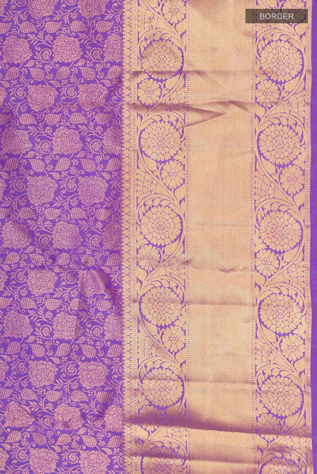Lavender Kanchipuram Silk Saree