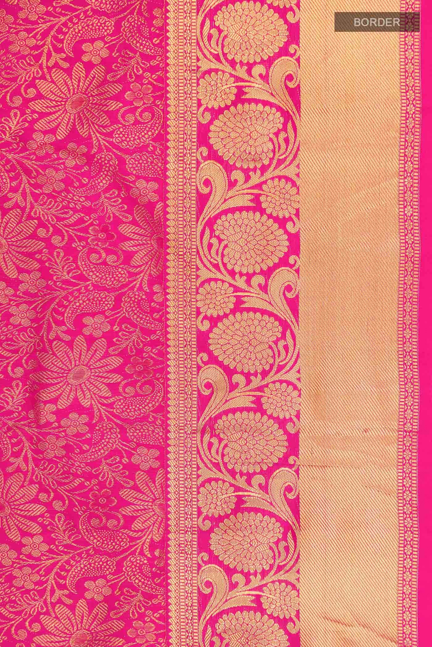 Pink Kanchipuram Silk Saree