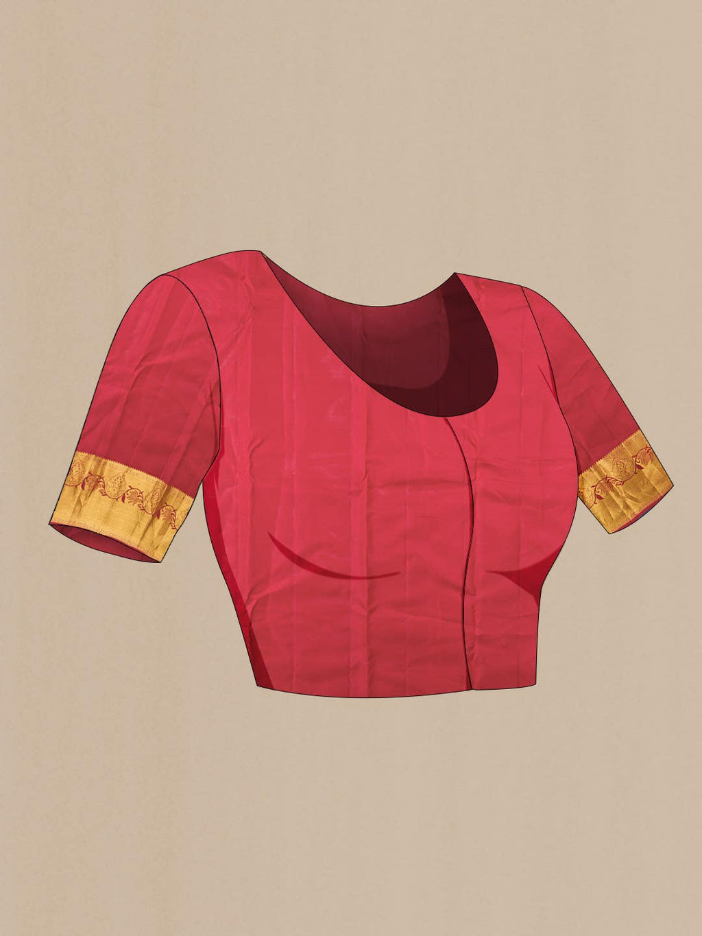 Maroon Kanchipuram Silk Saree