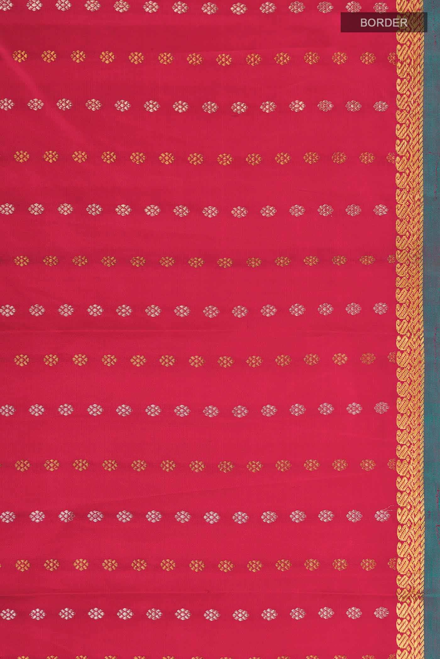 Dark Pink Kanchipuram Silk Saree