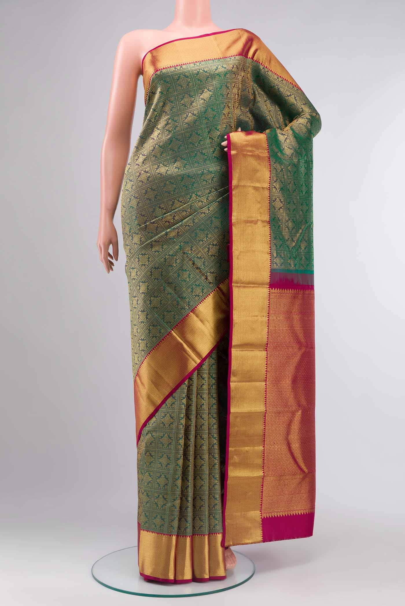 Green Kanchipuram Silk Saree