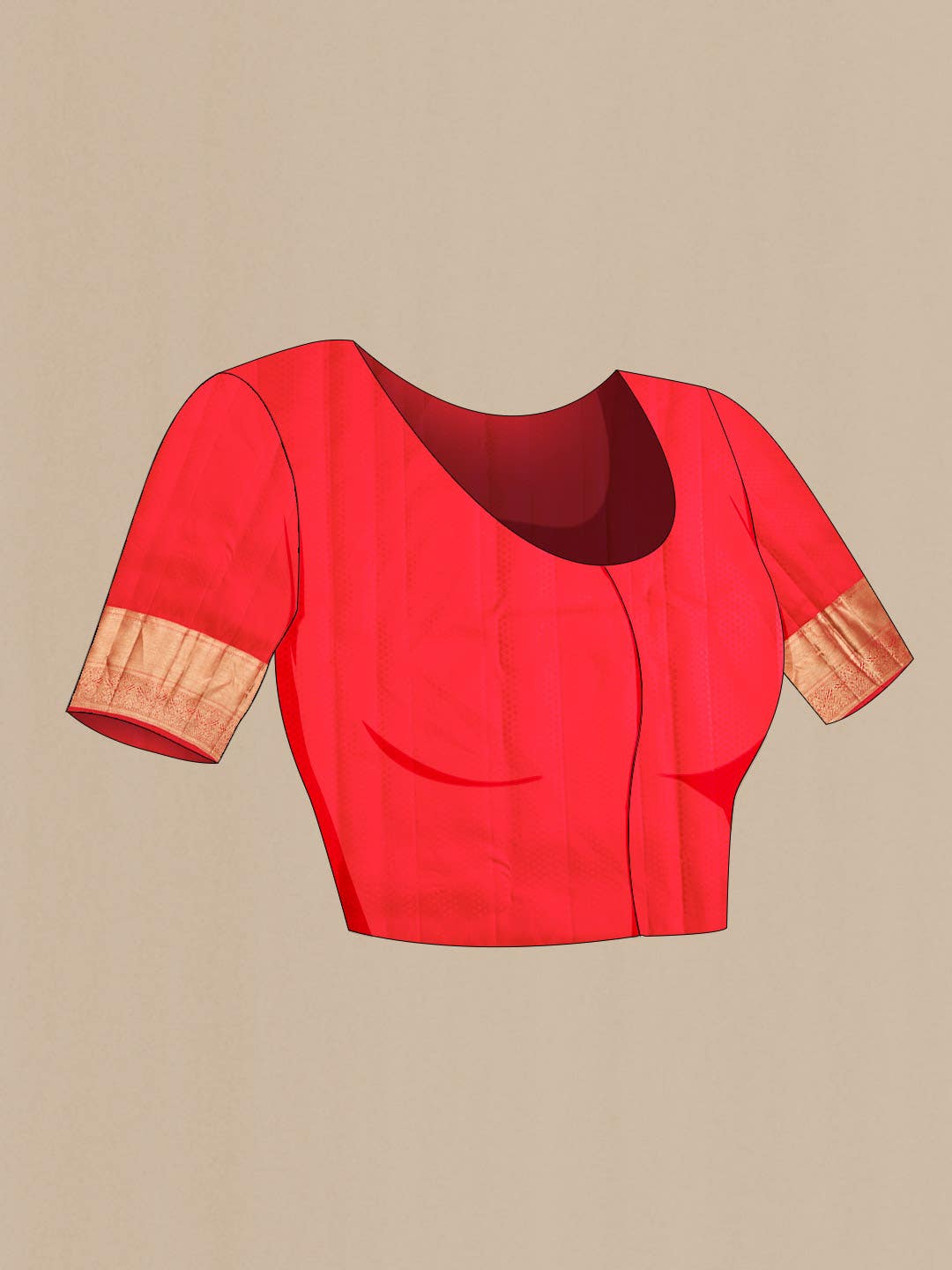 Red Kanchipuram Silk Saree