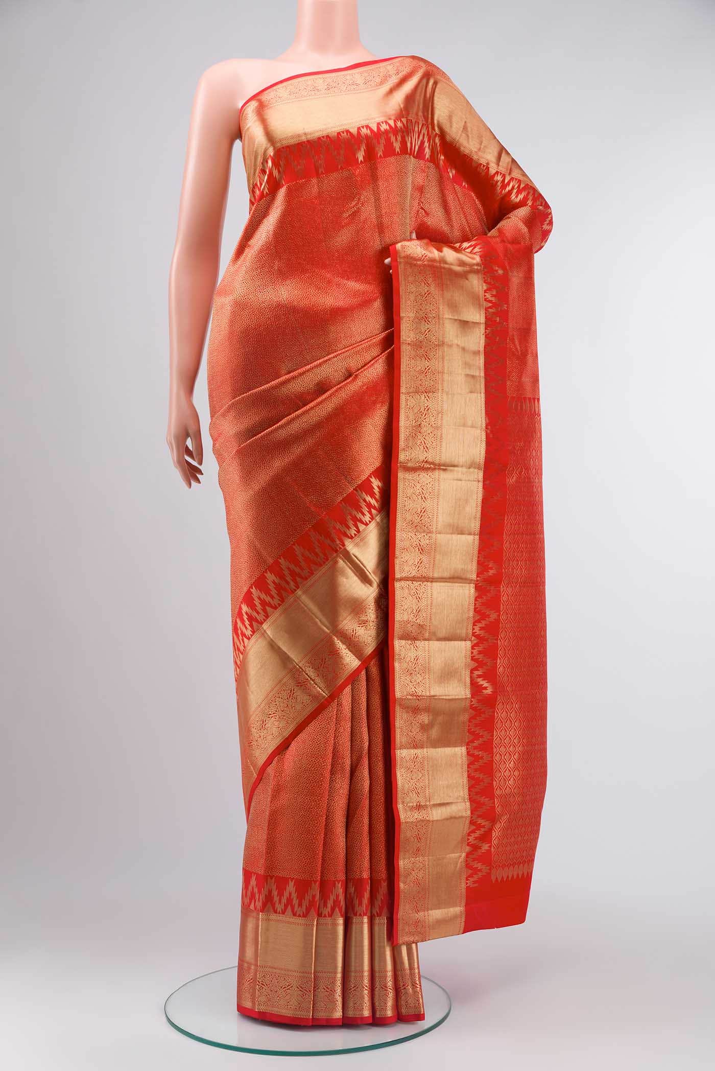 Red Kanchipuram Silk Saree