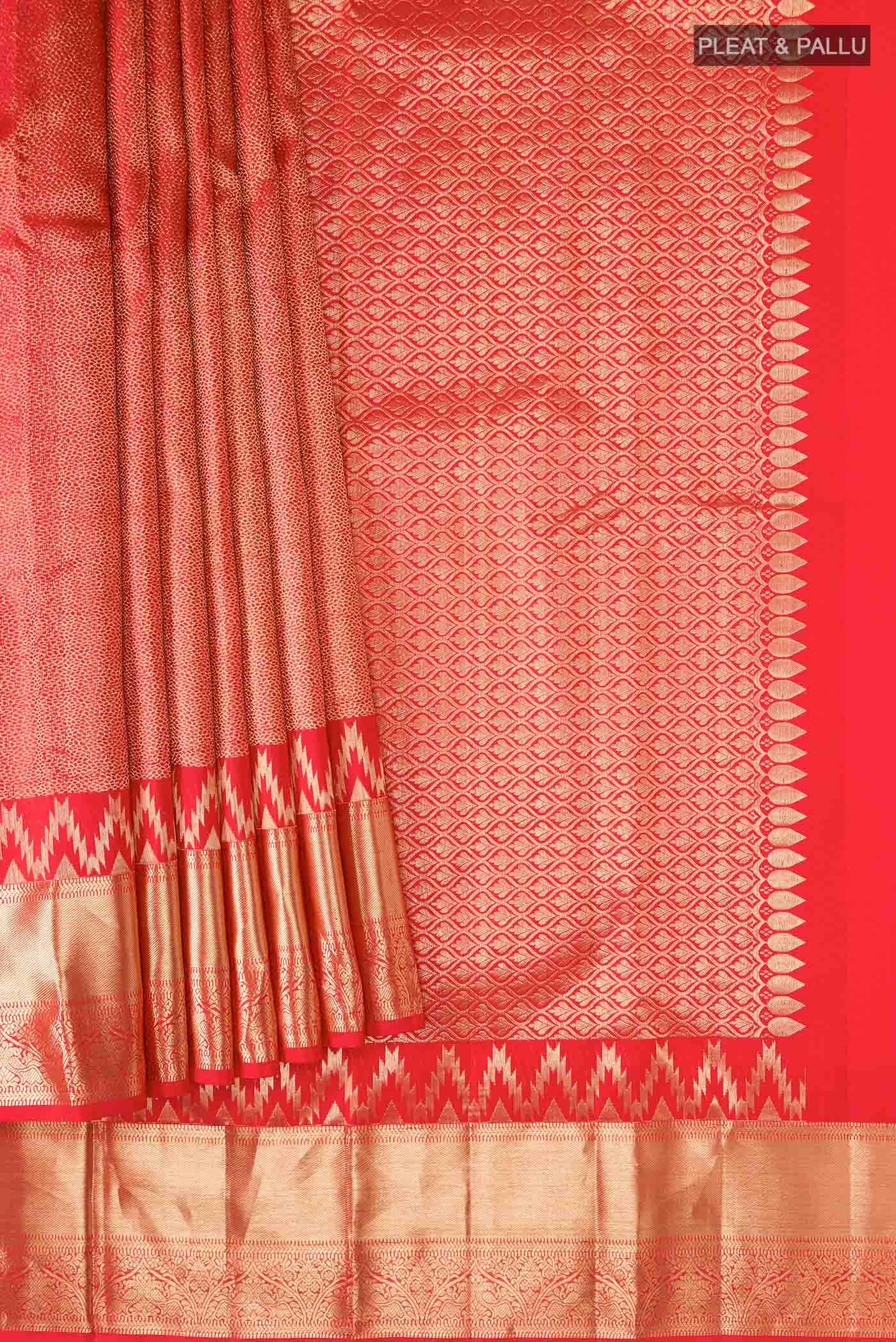 Red Kanchipuram Silk Saree