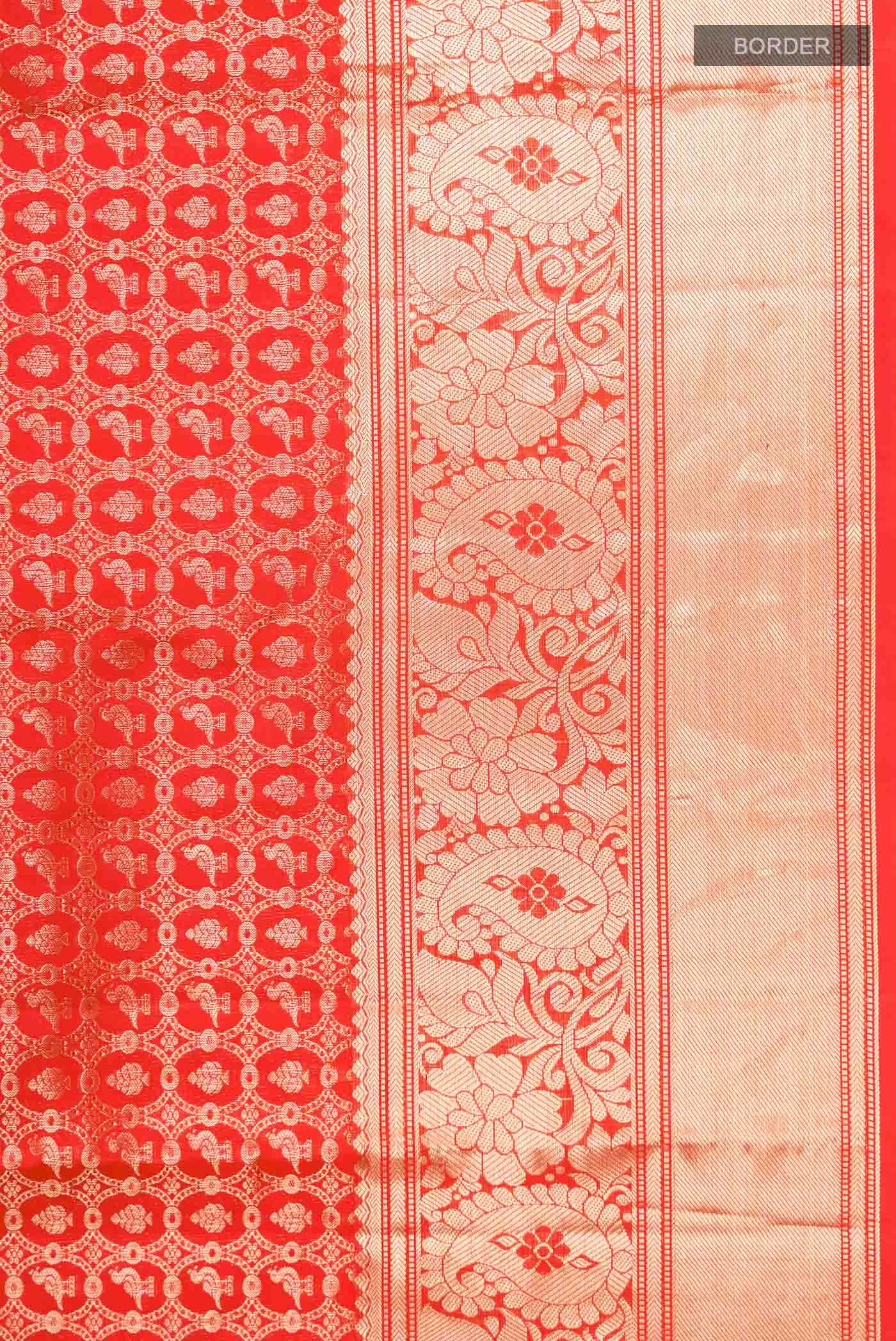 Red Kanchipuram Silk Saree