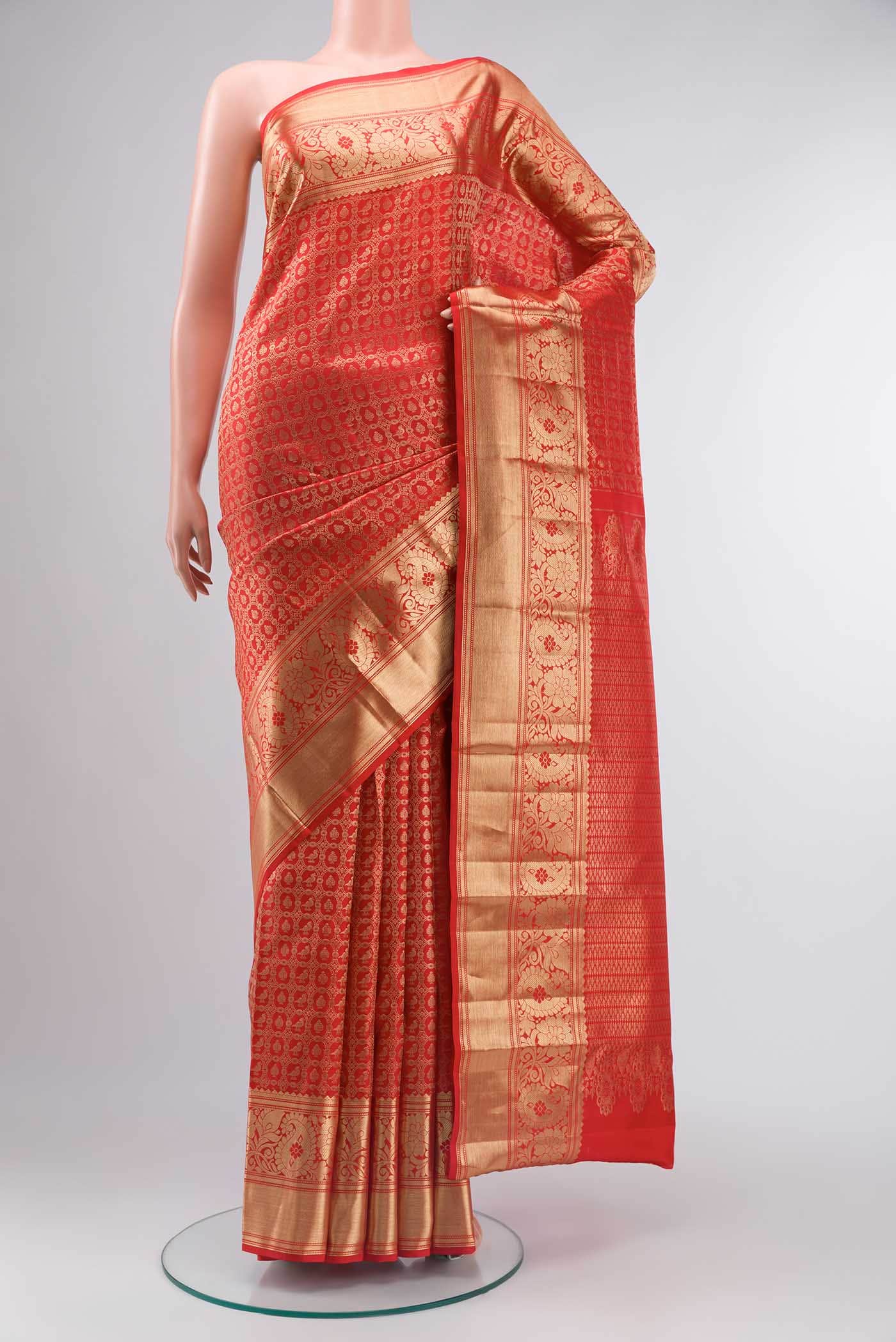Red Kanchipuram Silk Saree